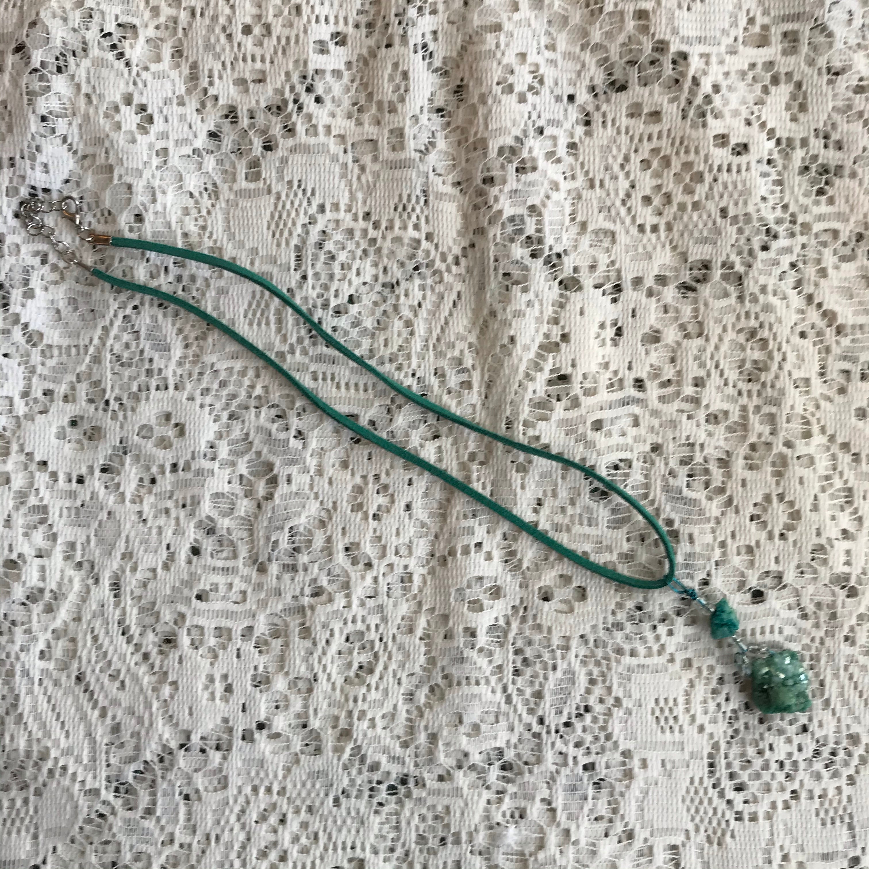 Green Crystal necklace