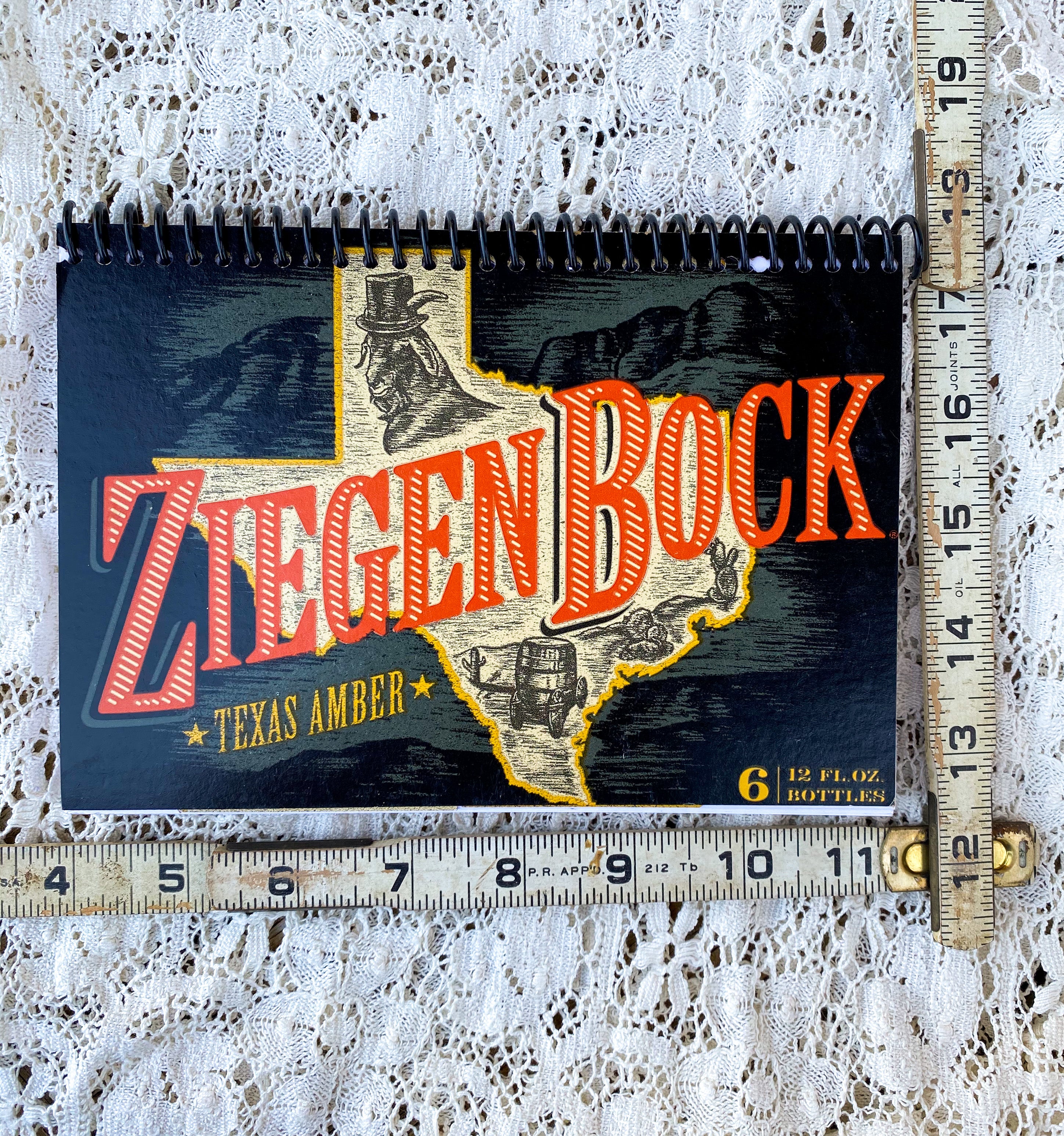 Ziegen Bock Texas Amber Recycled Beer Carton Notebook