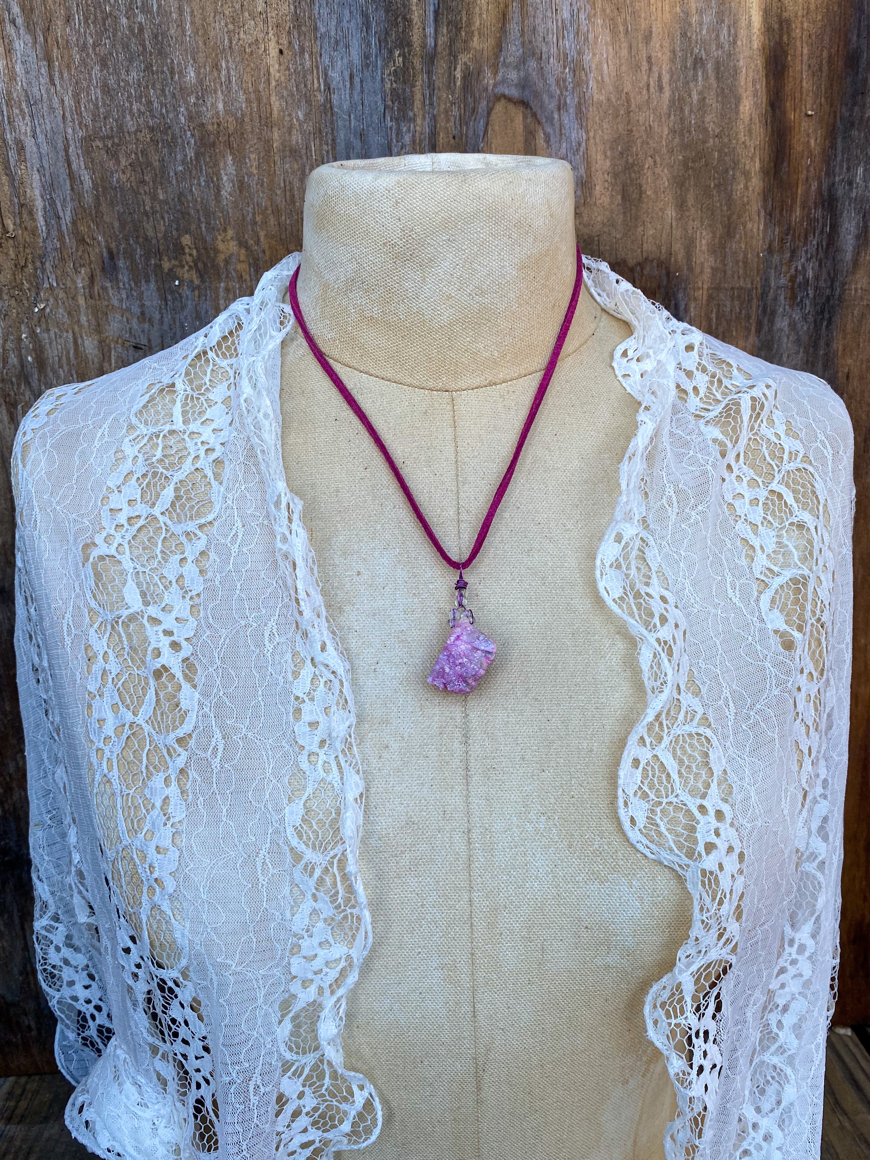 Pink Crystal Necklace