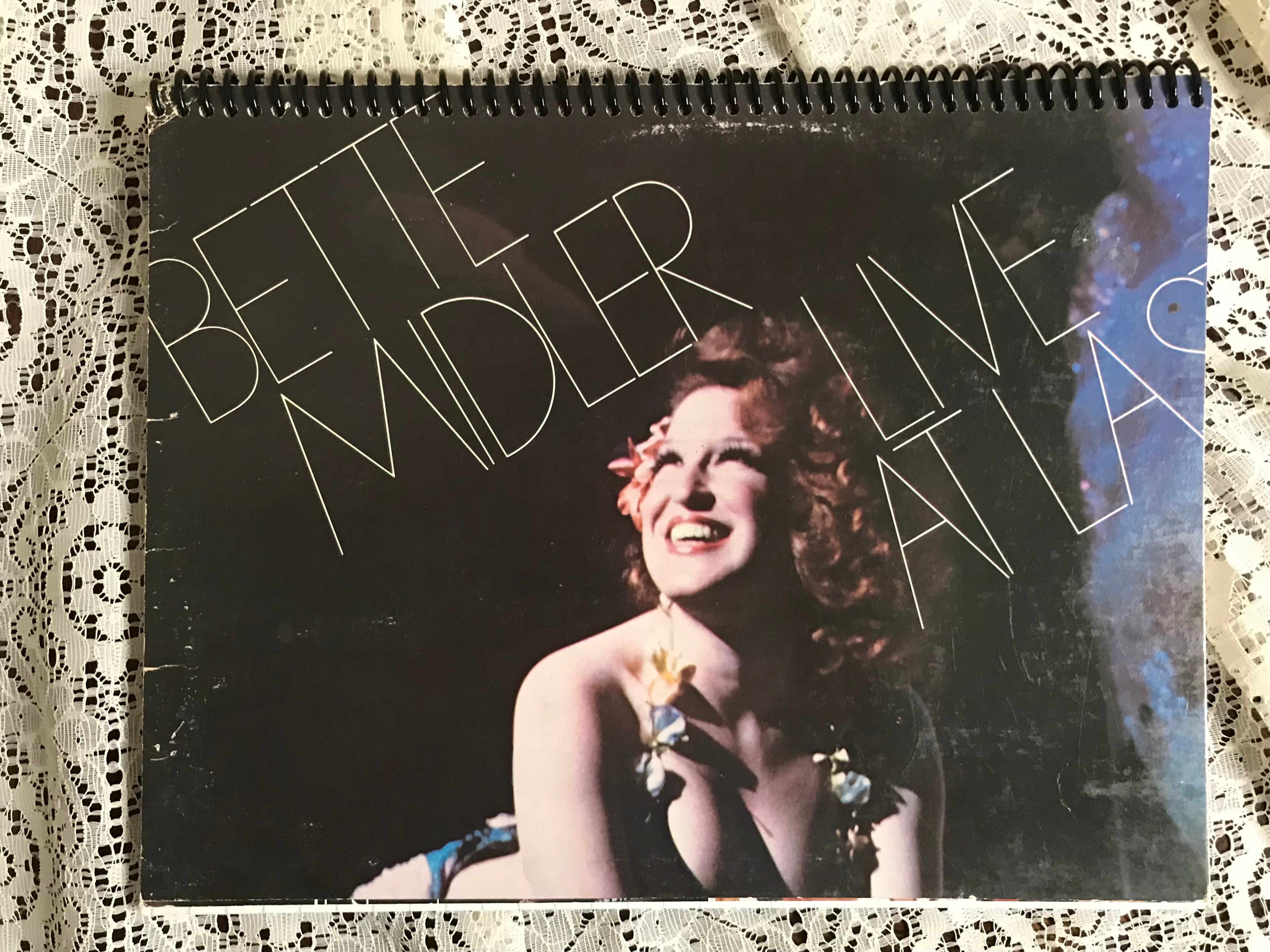 Bette Midler Live At Las Vegas Album Cover Notebook
