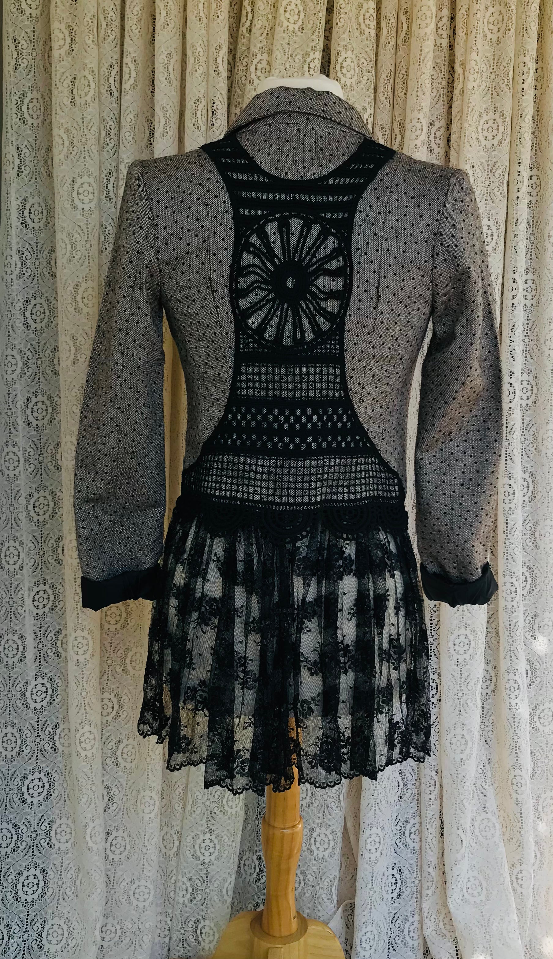 Jacket With Lace Skirt- X-SMALL