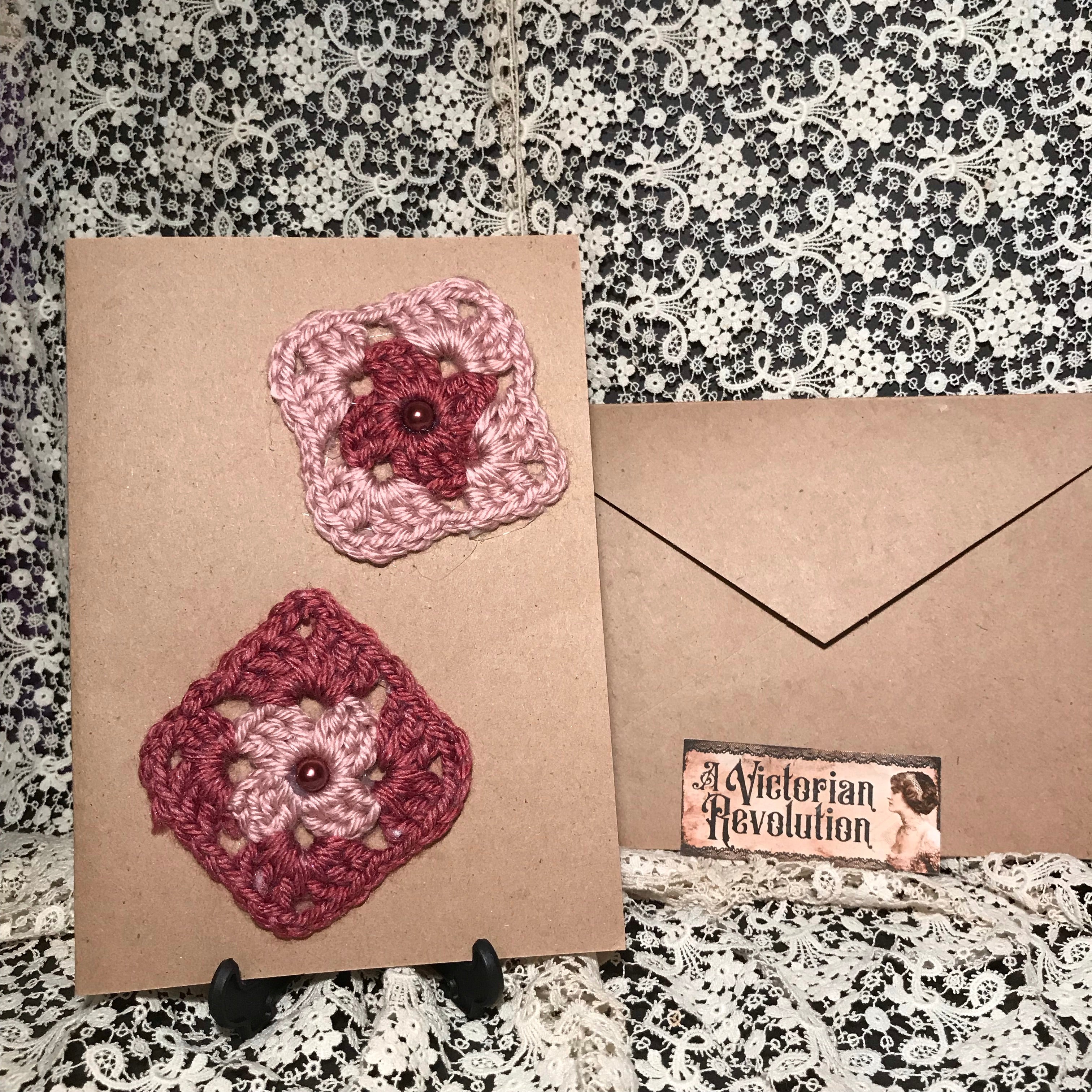 Greeting Card Crochet Squares