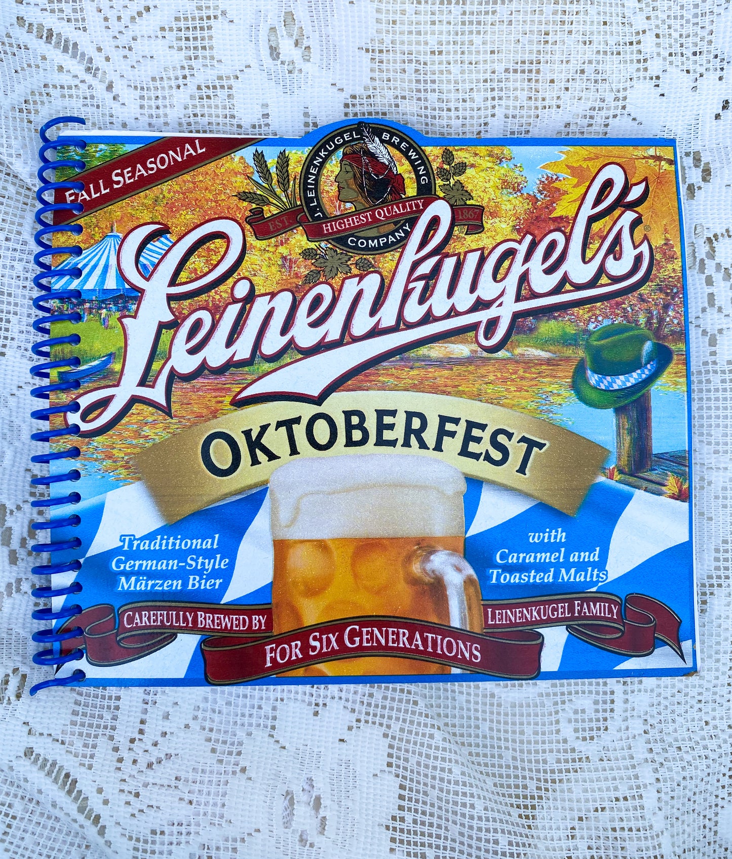 Leinenkugel’s Oktoberfest Recycled Beer Carton Notebook