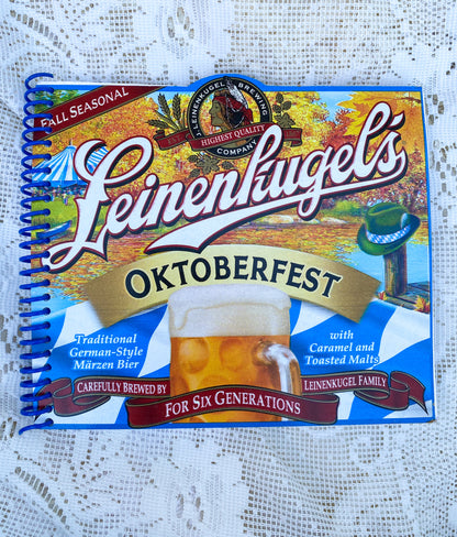 Leinenkugel’s Oktoberfest Recycled Beer Carton Notebook