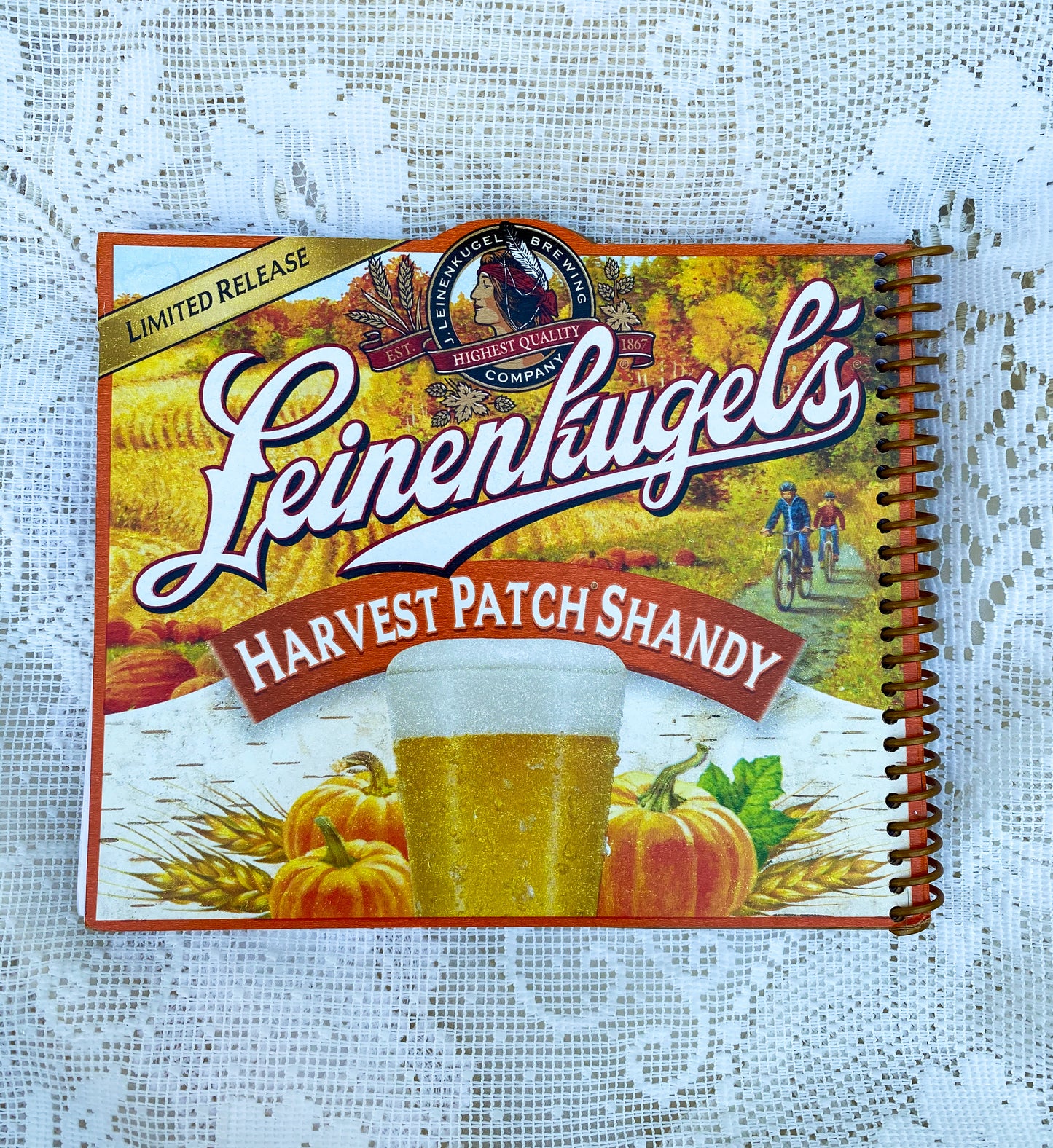 Leinenkugel’s Harvest Patch Shandy Recycled Beer Carton Notebook