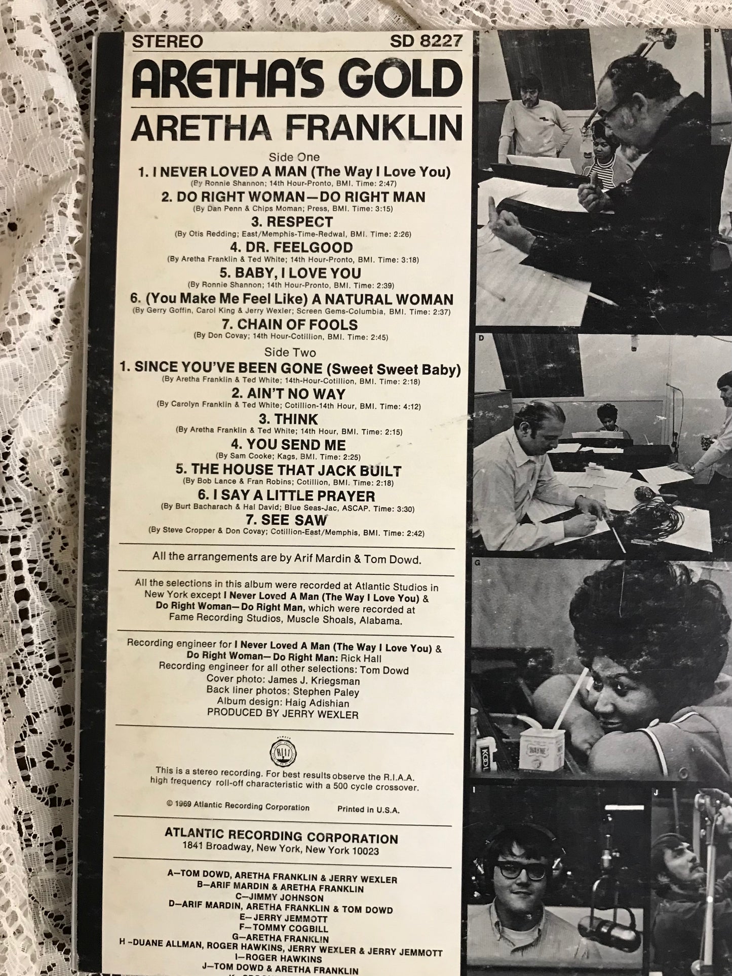 Aretha Franklin Gold Album Cover Notebook