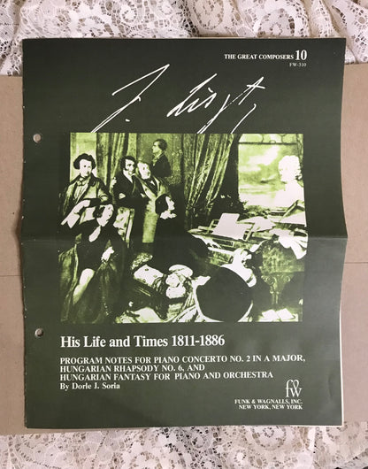 Franz Liszt Album Cover Notebook
