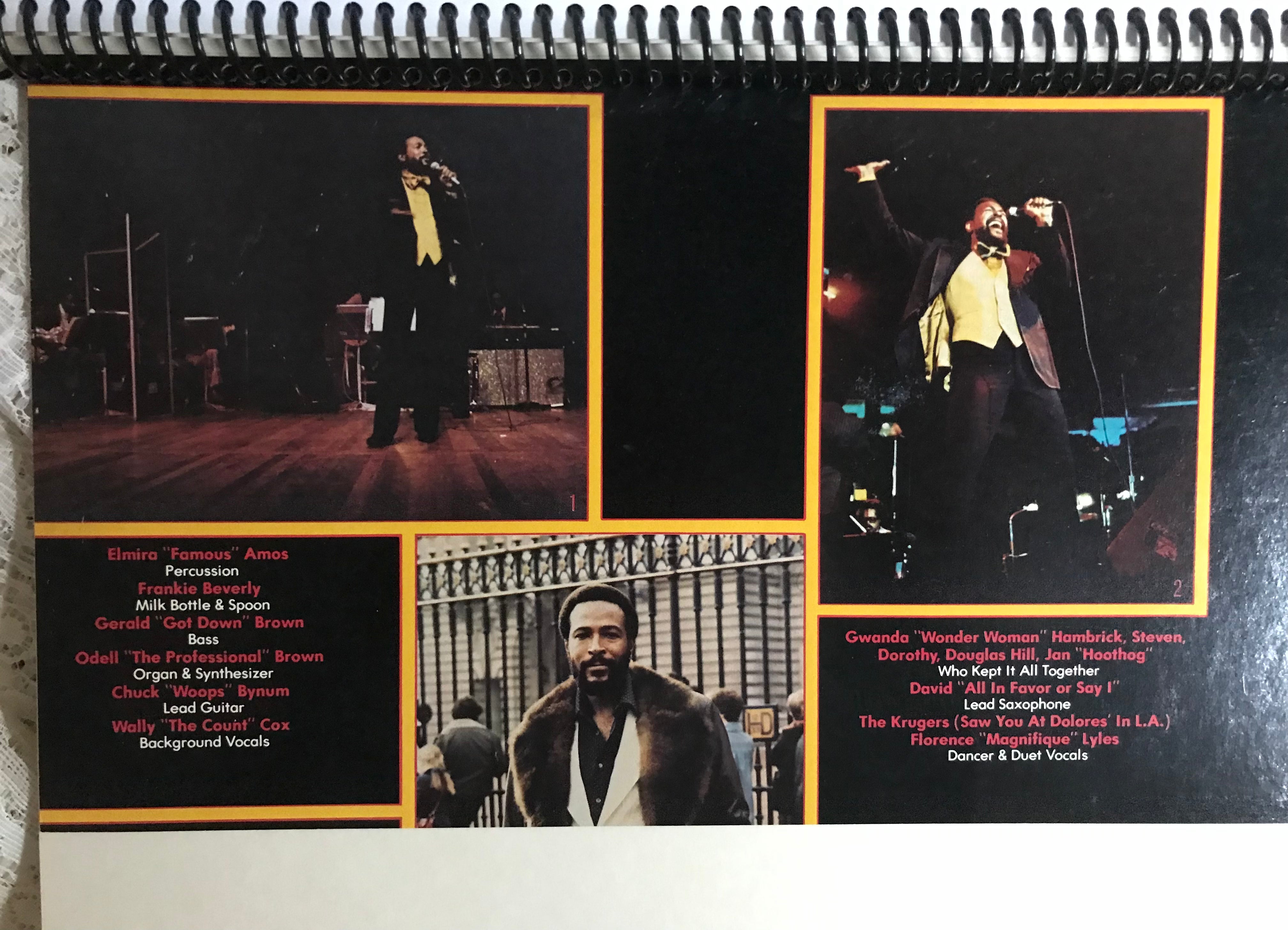 Marvin Gaye  at the London Palladium Album Cover Notebook