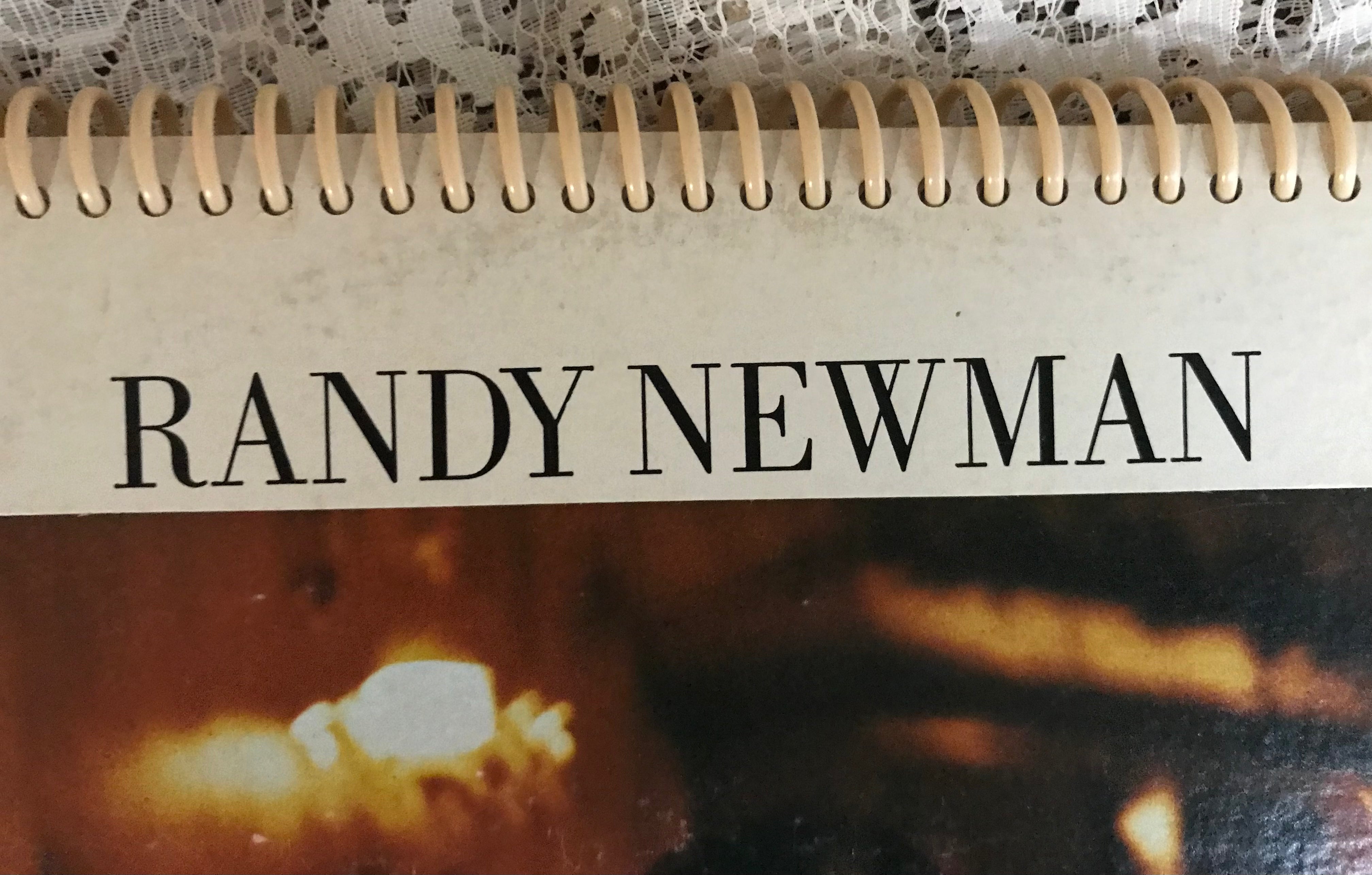 Randy Newman Recycled Album Cover Notebook RARE