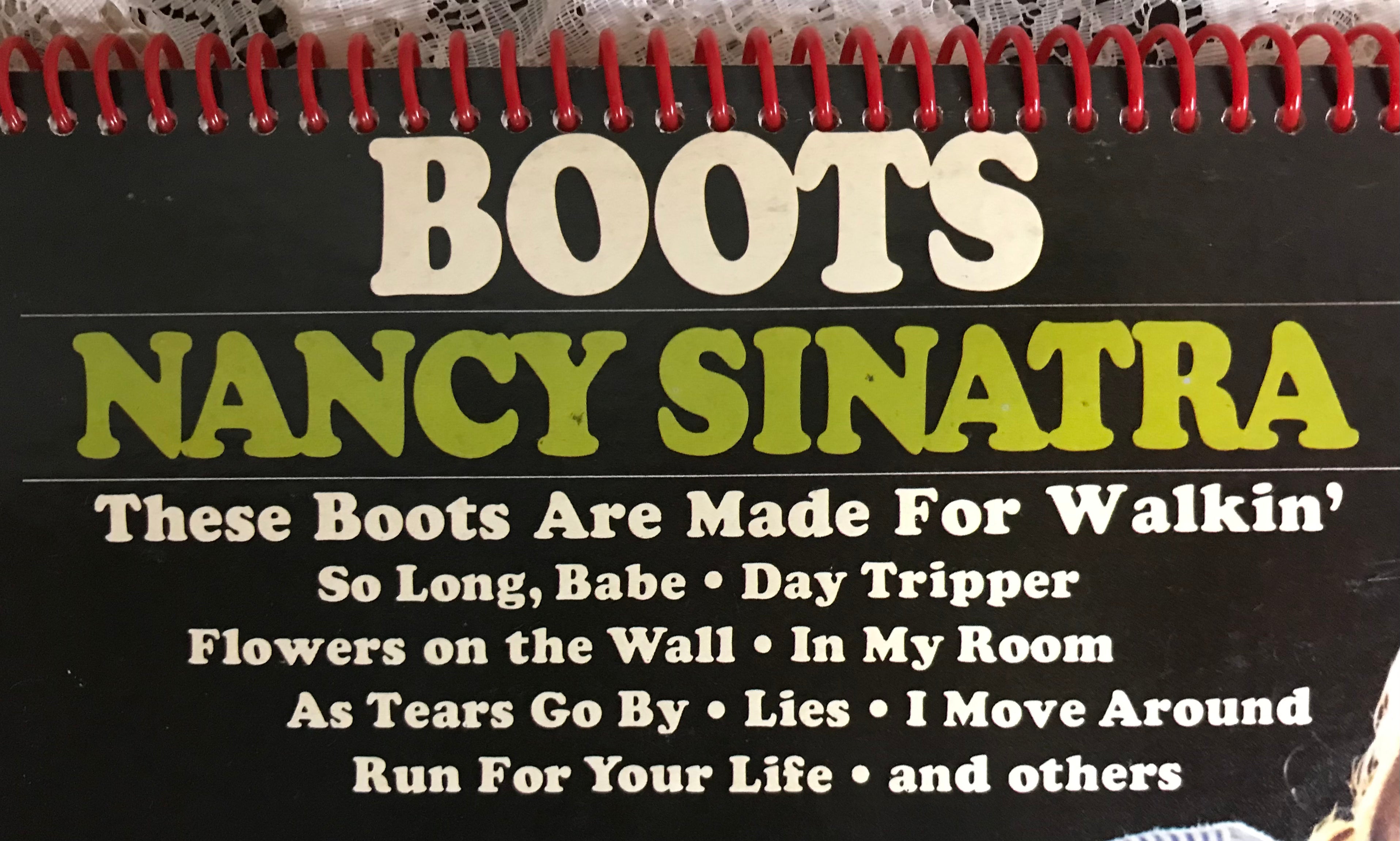 Nancy Sinatra  Boots Recycled Album Cover Notebook