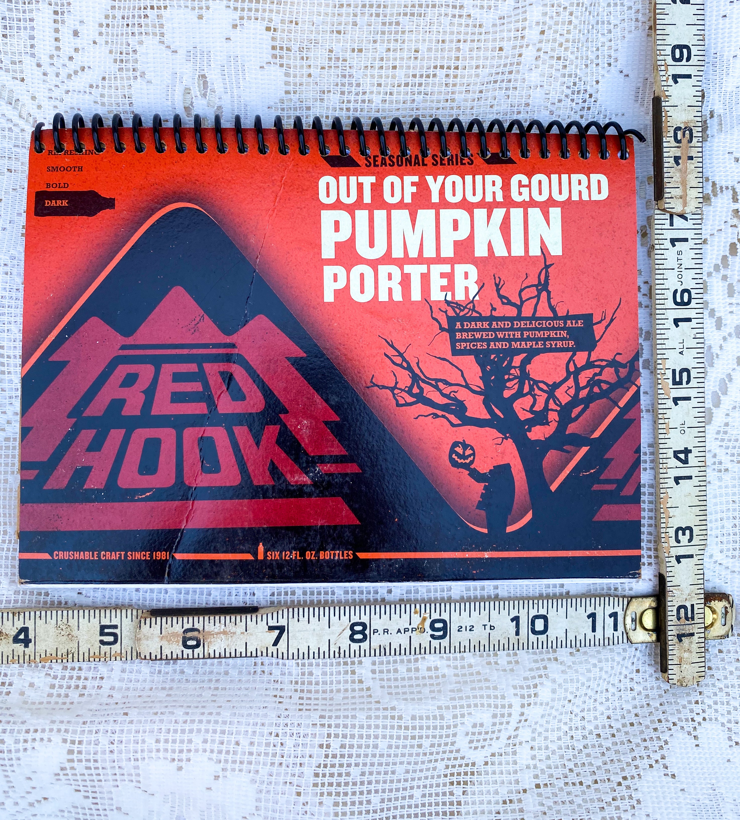 Red Hook Pumpkin Porter Recycled Beer Carton Notebook