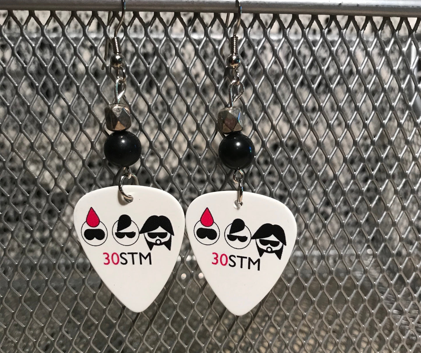 Guitar Pick Earrings - 30 Seconds to Mars