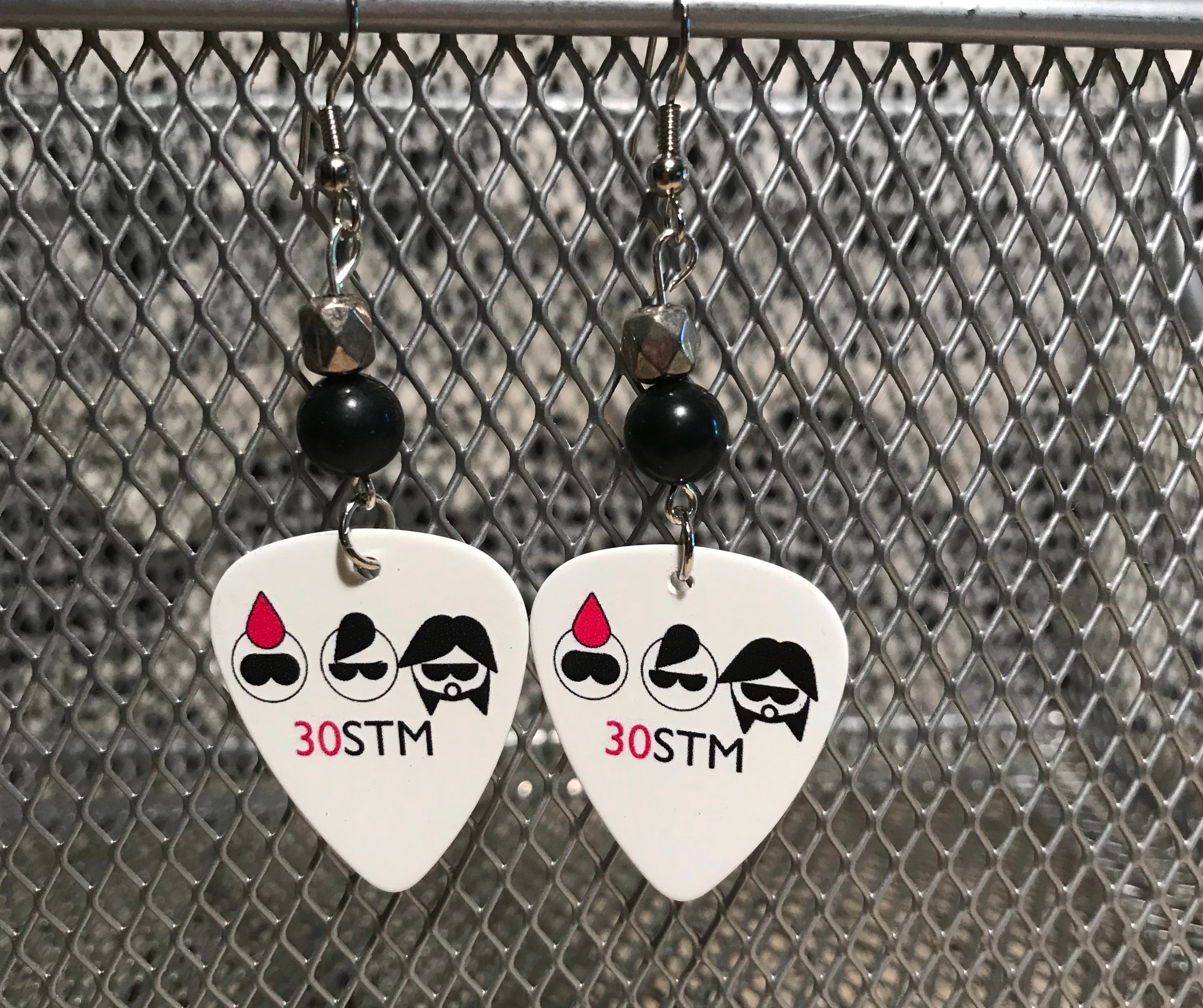 Guitar Pick Earrings - 30 Seconds to Mars