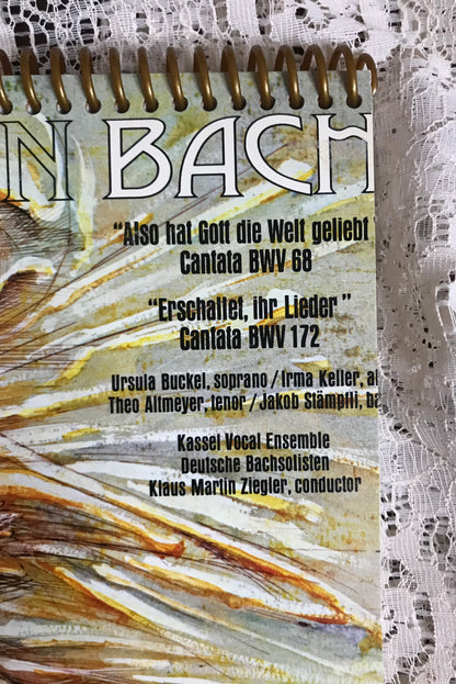 Johann Sebastian Bach Album Cover Notebook