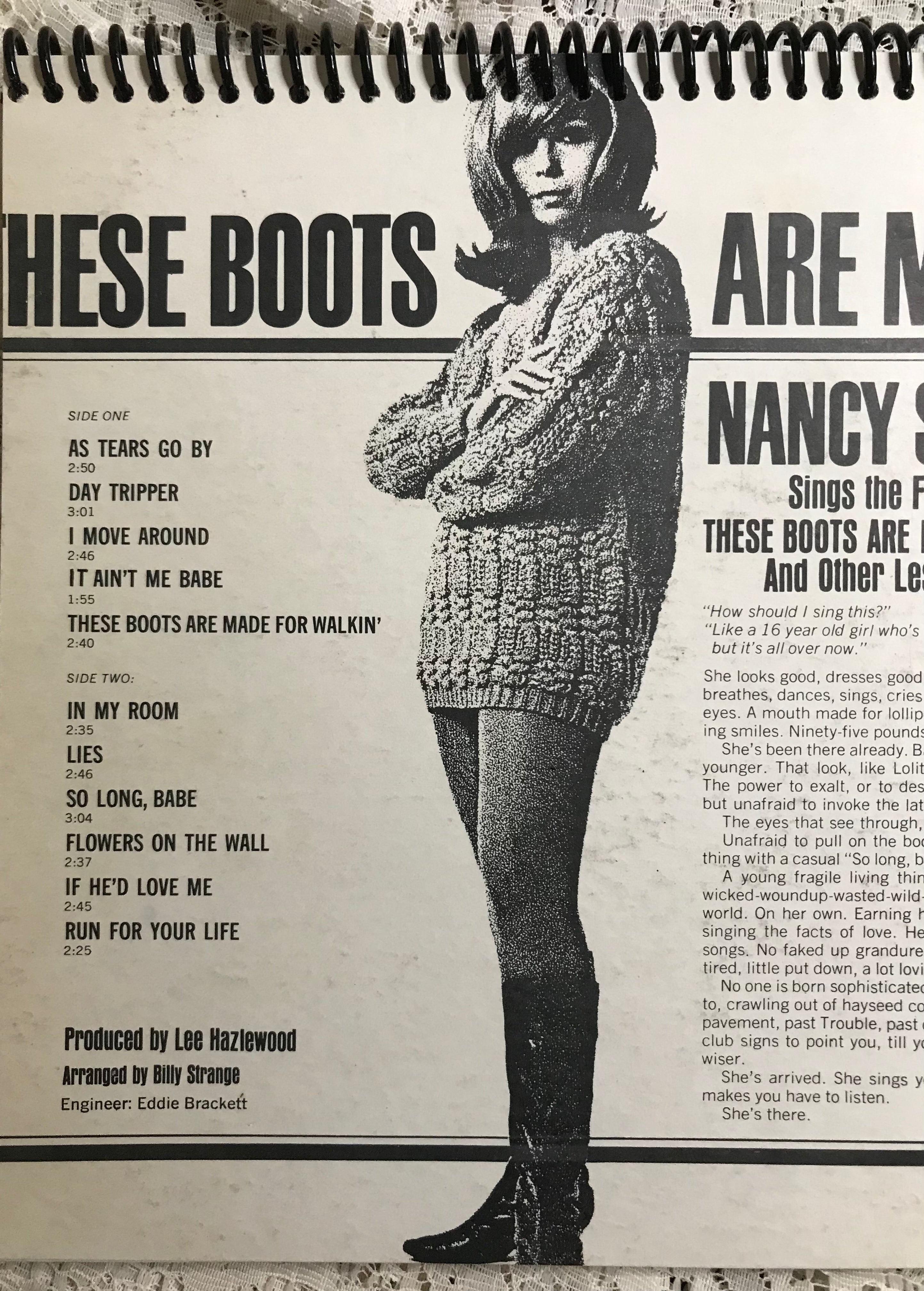 Nancy Sinatra Boots Album Cover Notebook