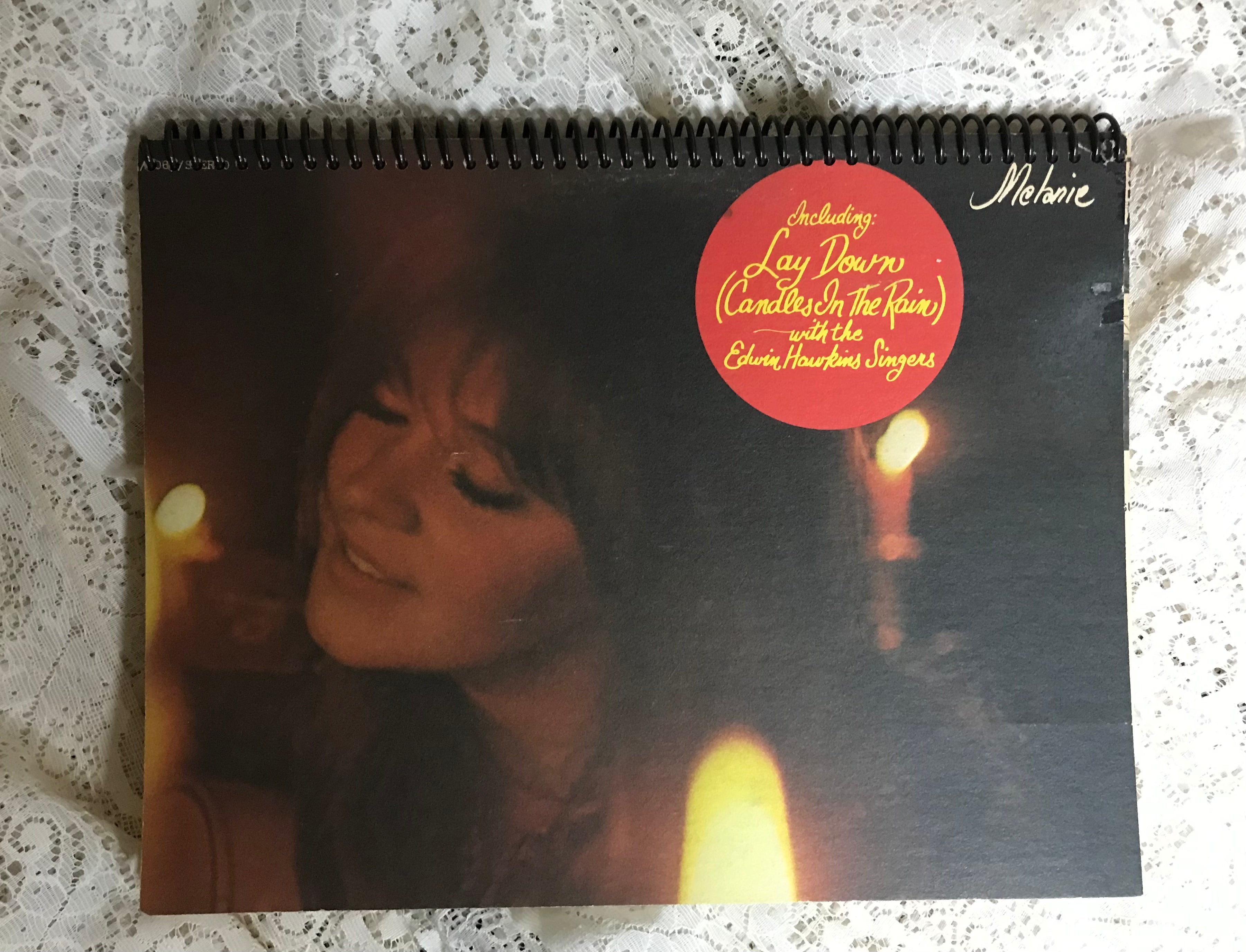 Melanie Lay Down Candles Album Cover Notebook