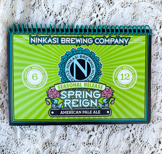 Ninkasi Brewing Company Spring Reign Recycled Beer Carton Notebook