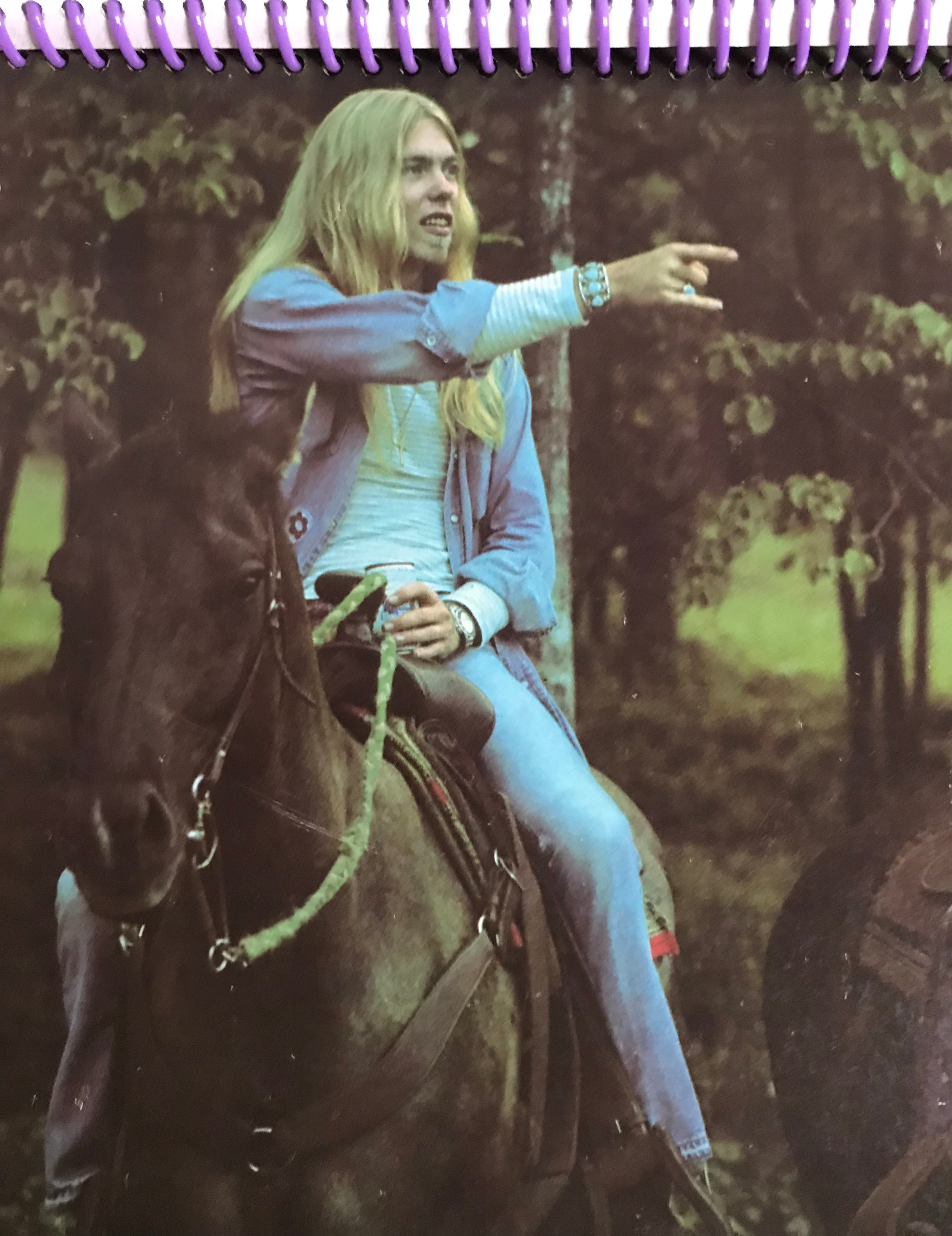 Gregg Allman Laid Back Album Cover Notebook