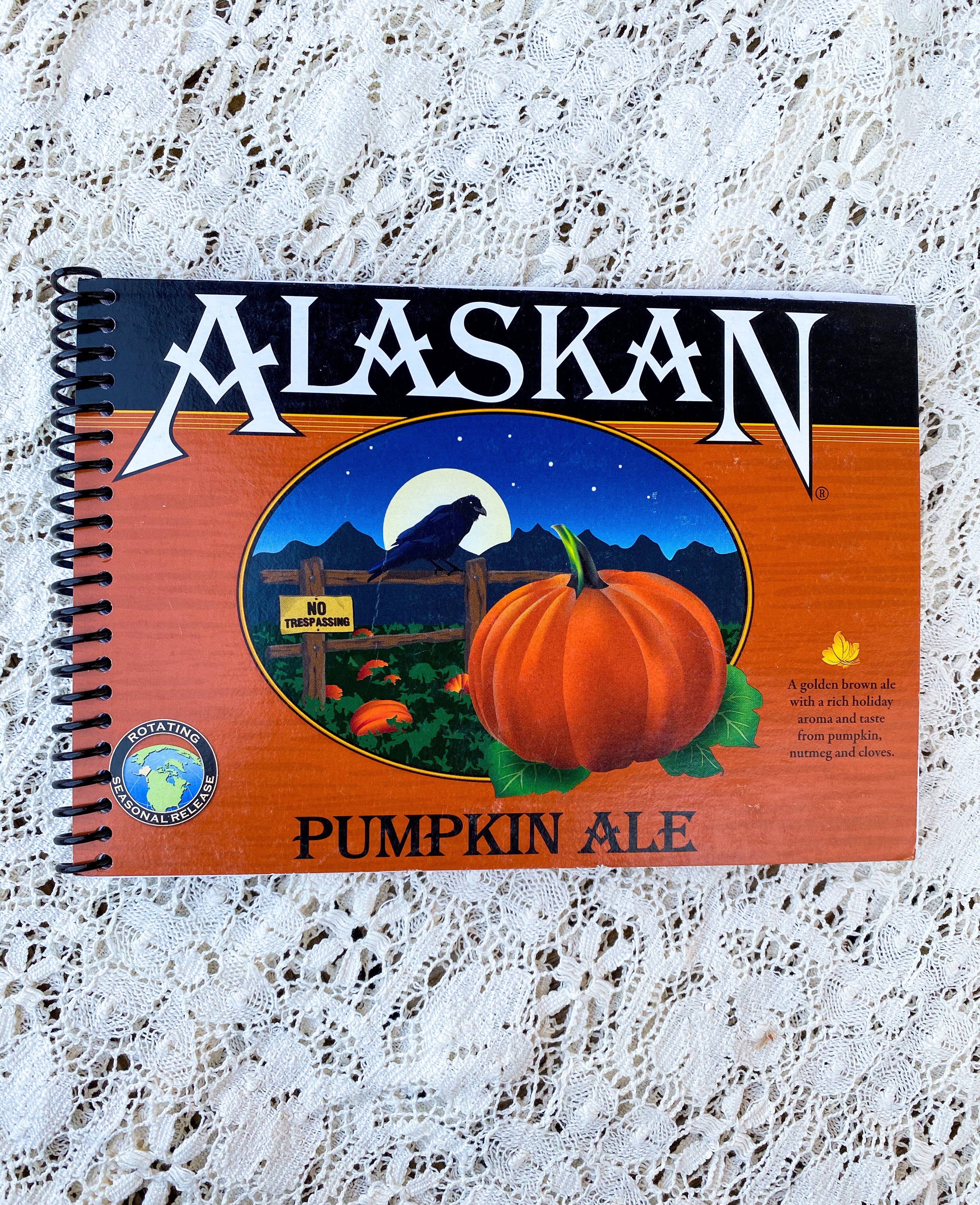 Alaskan Pumpkin Ale Recycled Beer Carton Notebook
