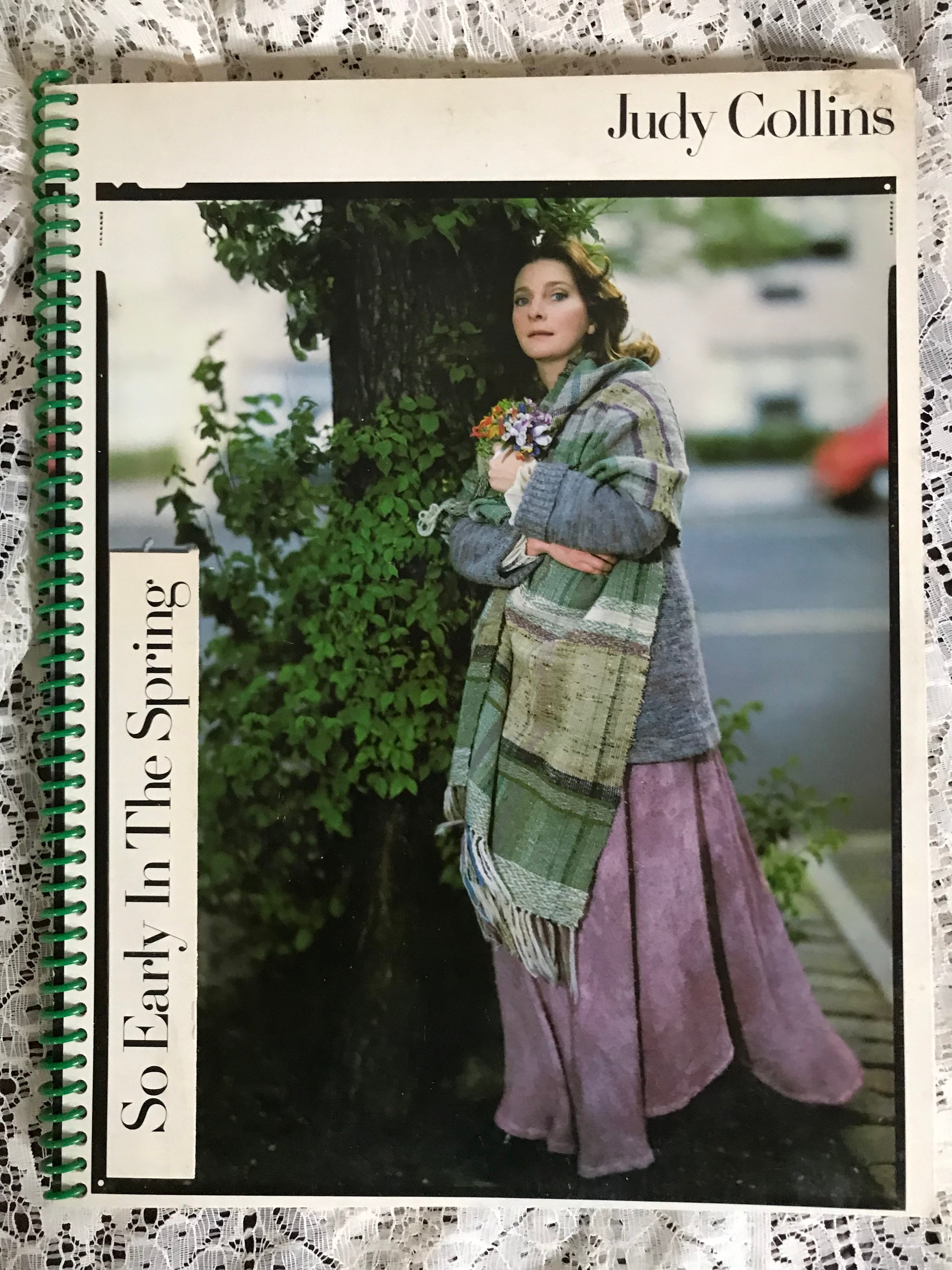 Judy Collins So Early In The Spring Recycled Album Cover Notebook