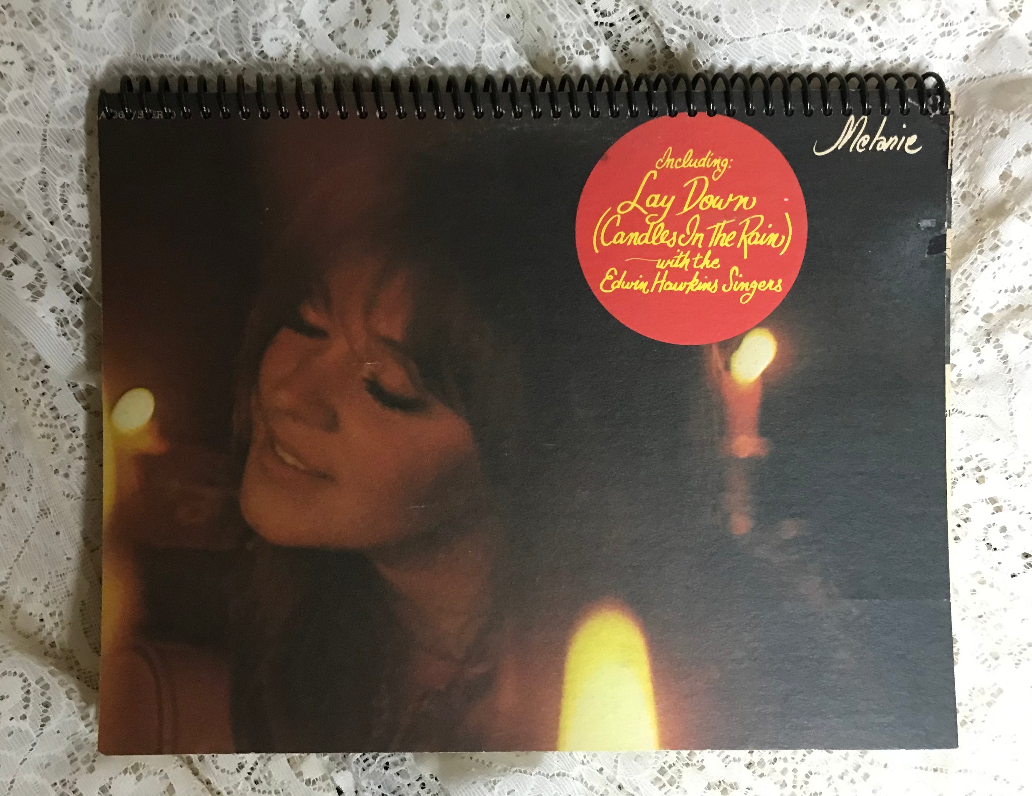 Melanie Lay Down Candles Album Cover Notebook