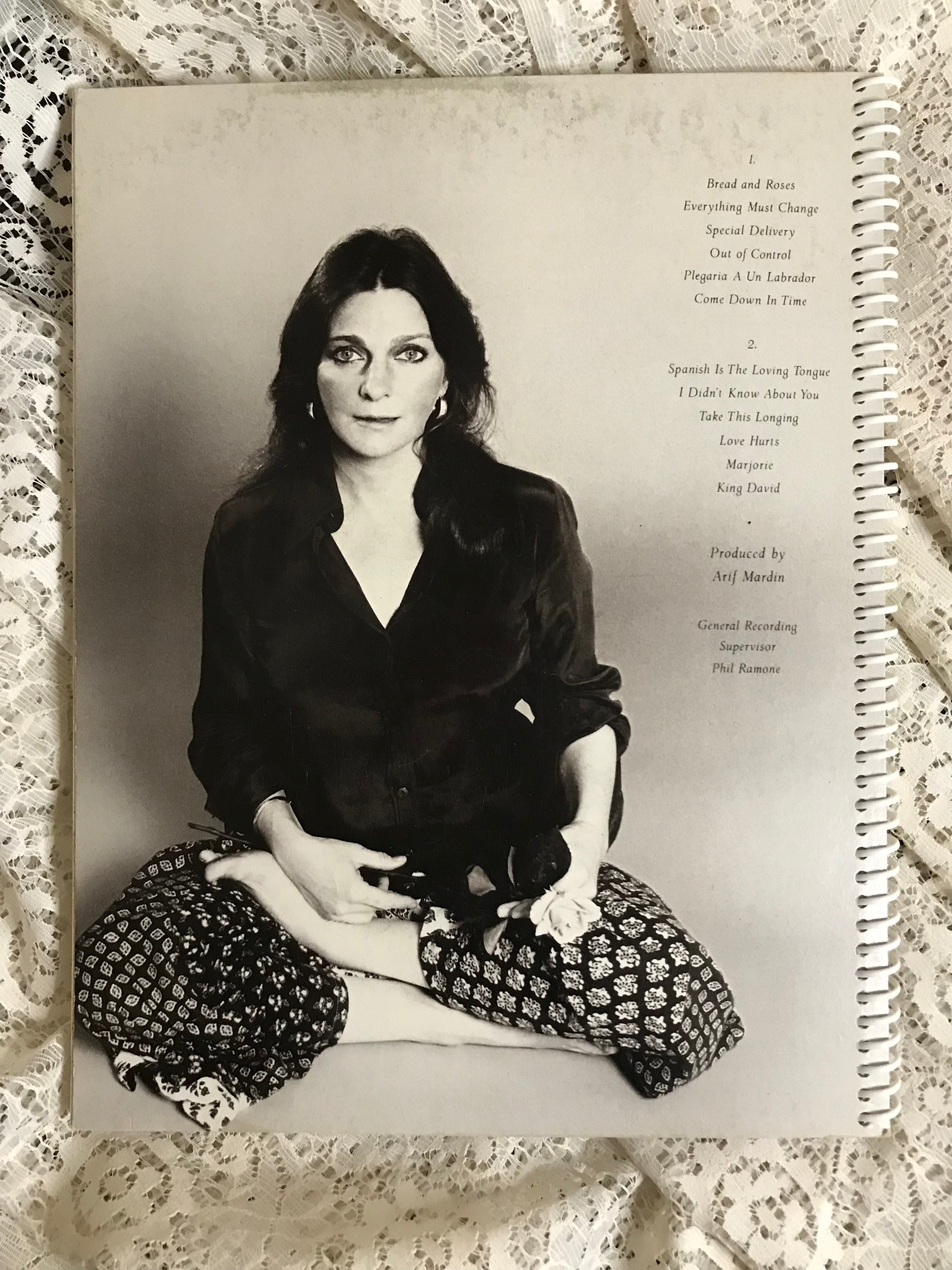 Judy Collins Bread and Roses Album Cover Notebook