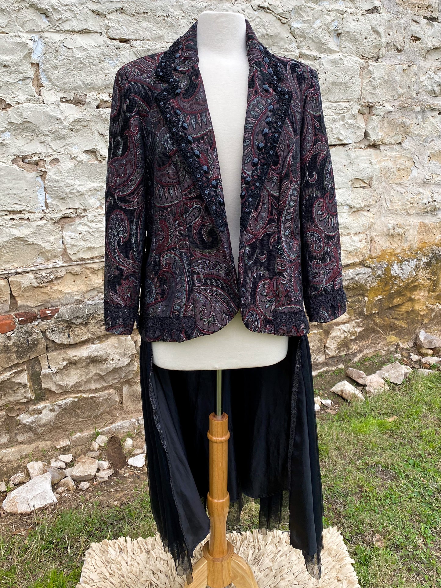 Dark Paisley Jacket - Large