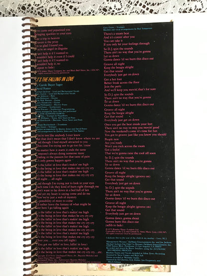 Michael Jackson Off the Wall Album Cover Notebook