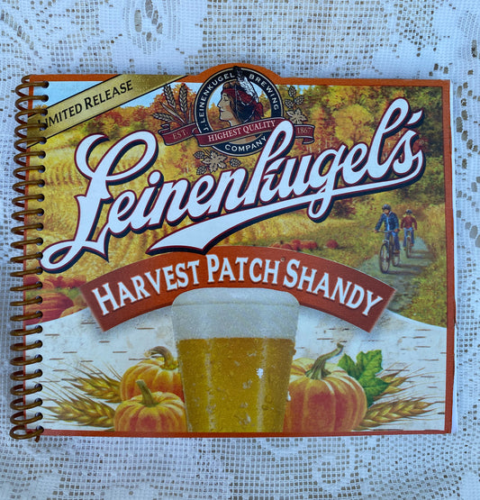 Leinenkugel’s Harvest Patch Shandy Recycled Beer Carton Notebook