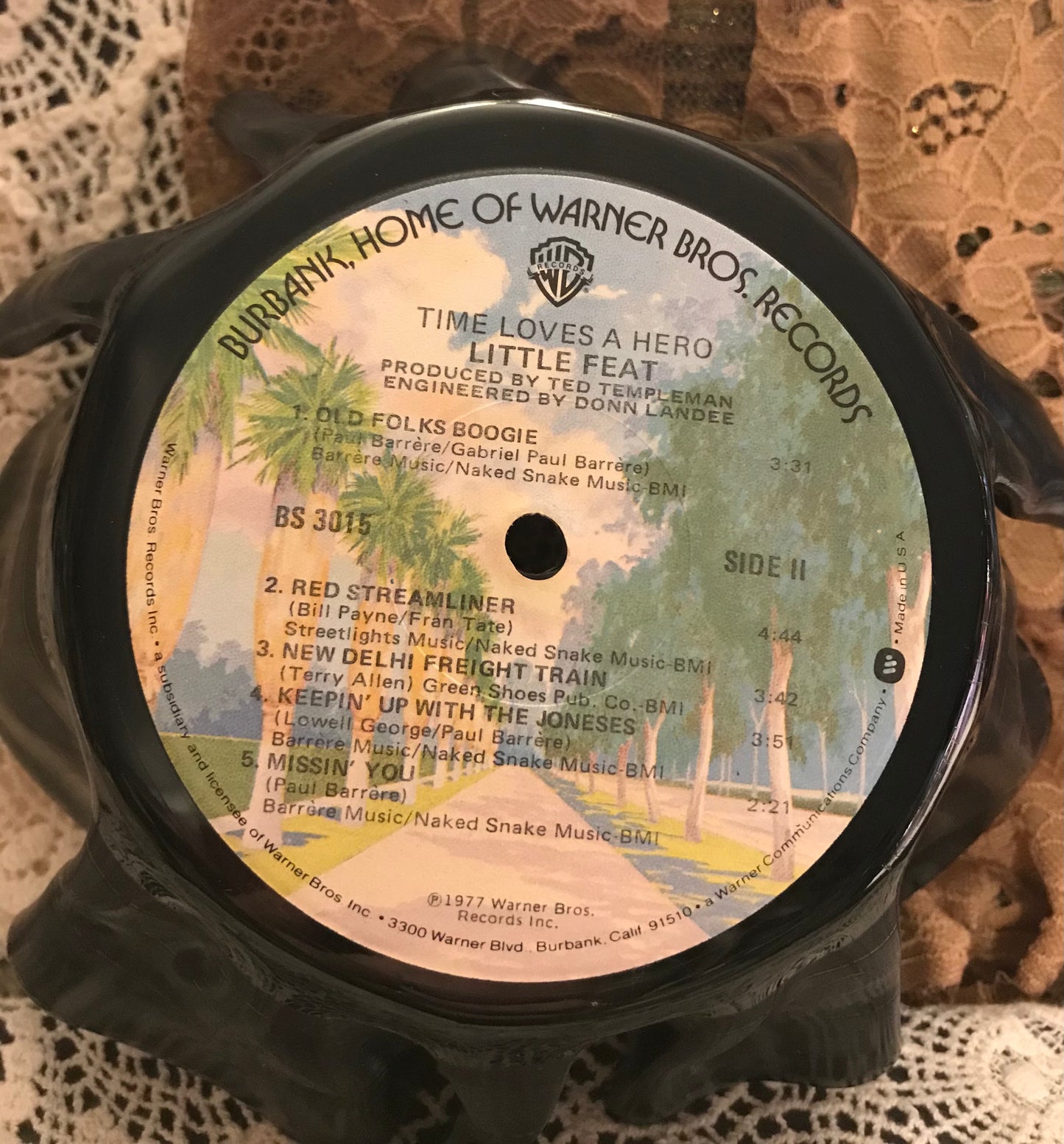 Record Bowl Little Feat…Time Loves a Hero