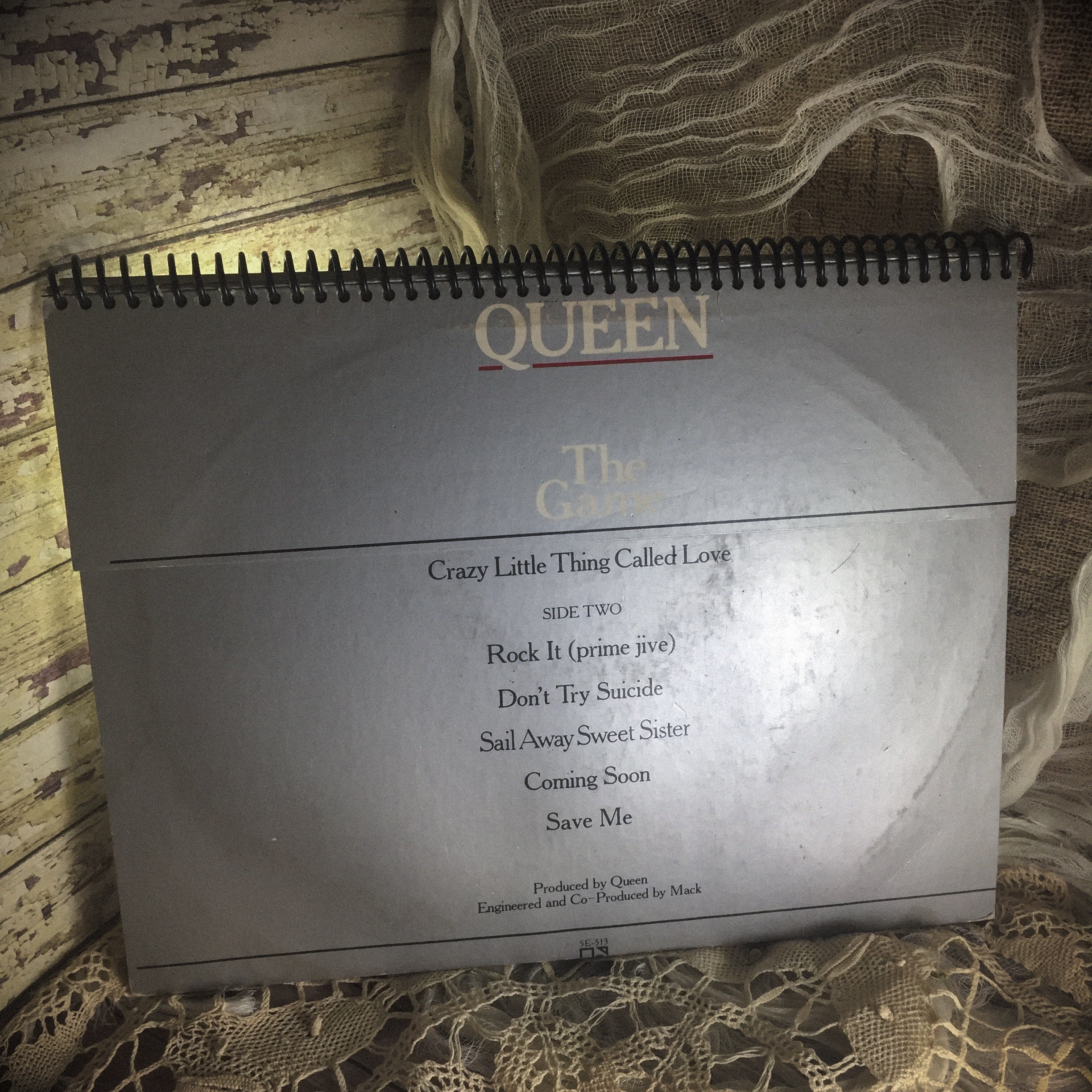 Queen Recycled Album Cover Notebook RARE