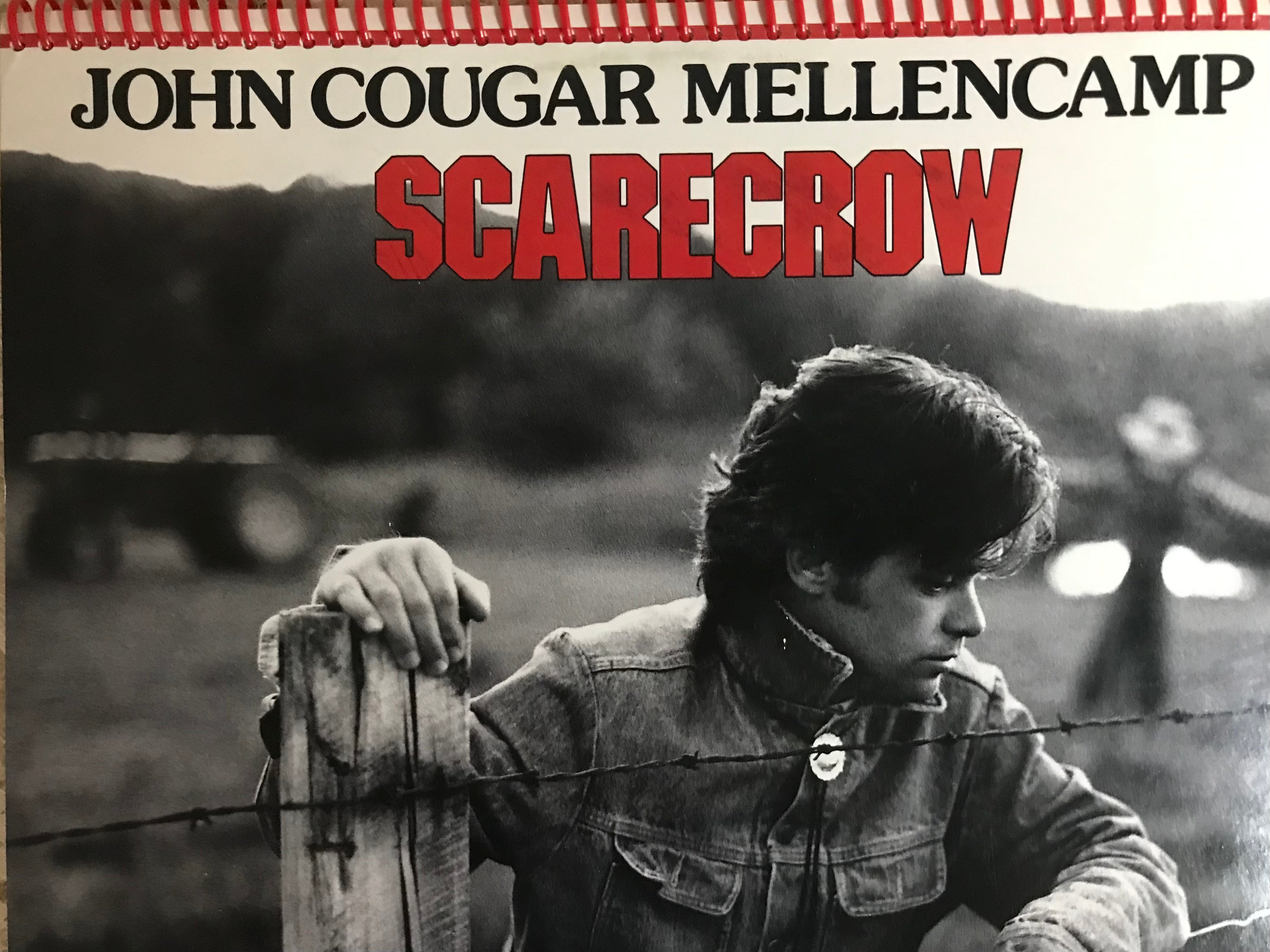 John Cougar Mellencamp Scarecrow Album Cover Notebook