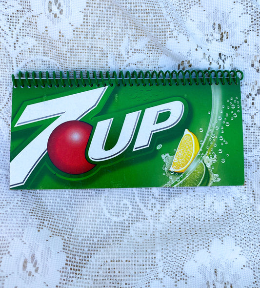 7UP Upcycled Spiral Notebook