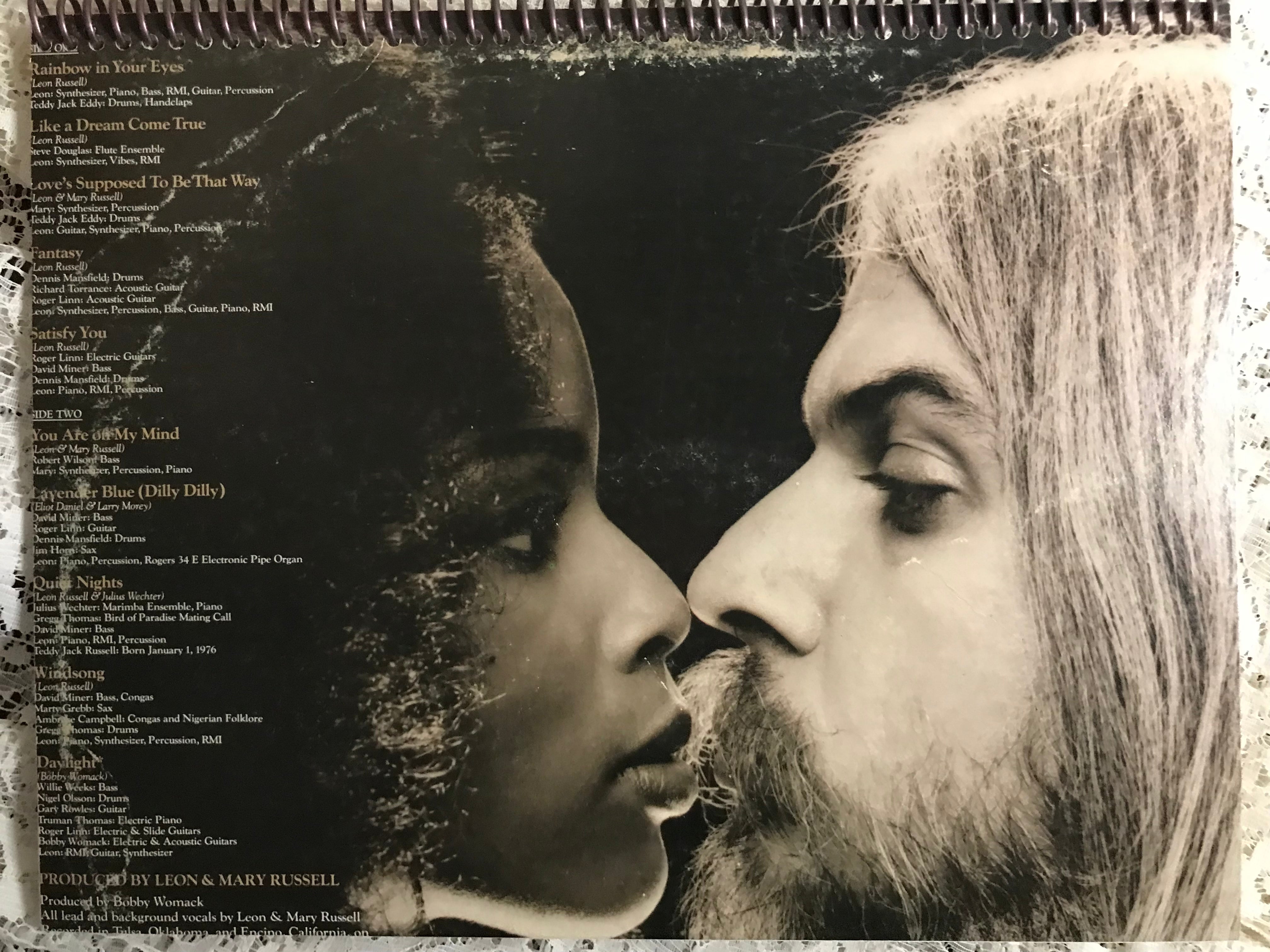 Leon and Mary Russell Album Cover Notebook