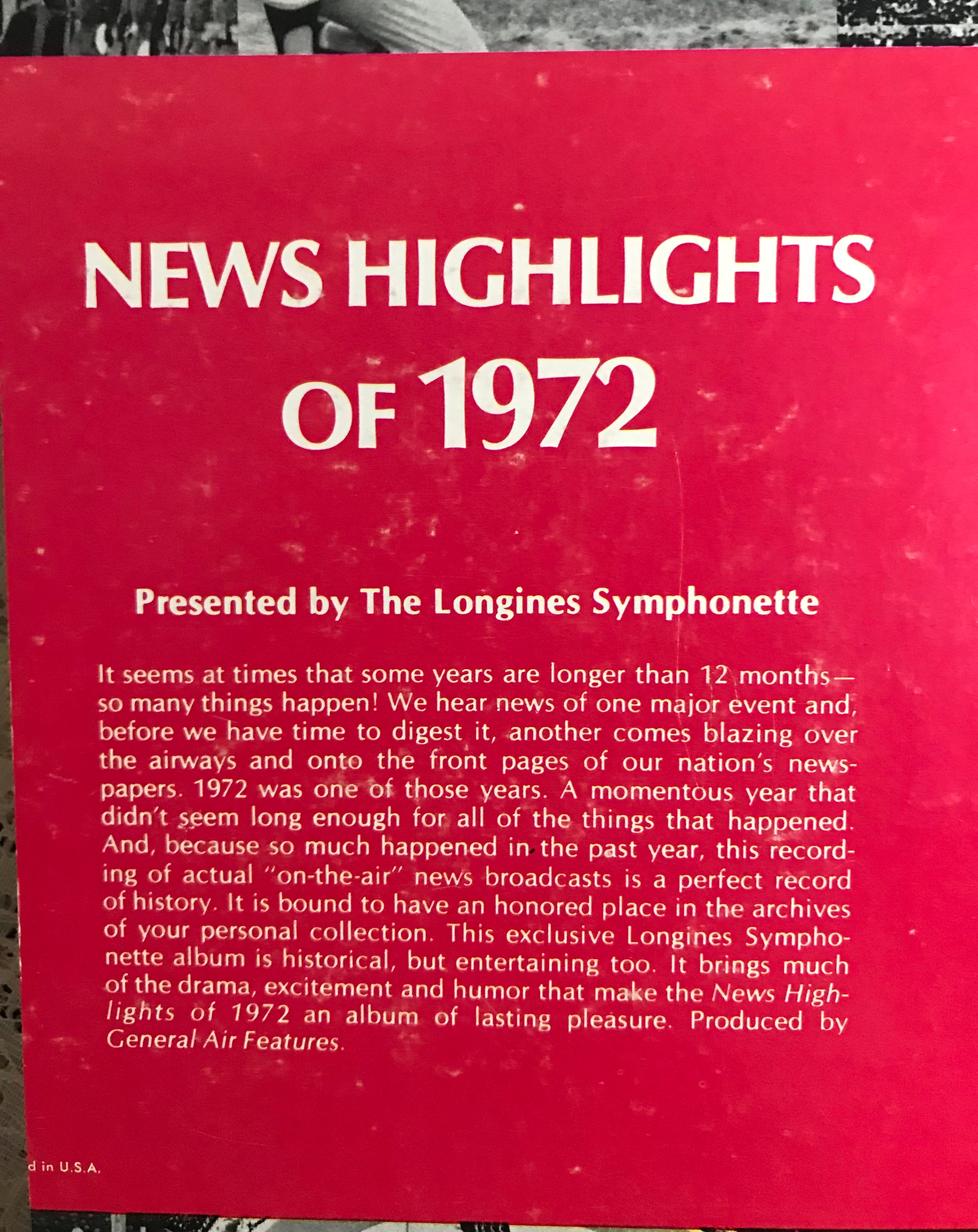 1972 In Review Album Cover Notebook