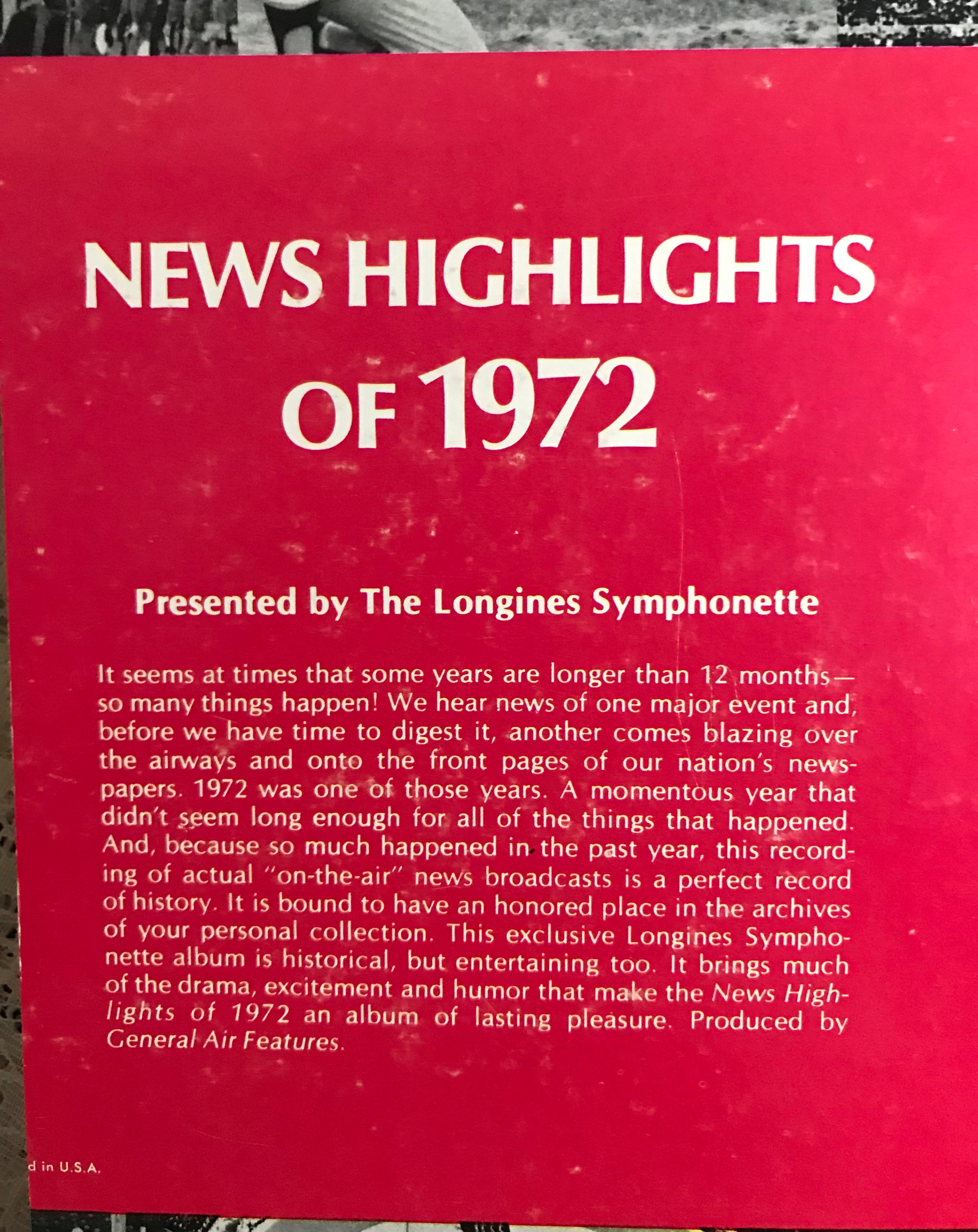 1972 In Review Album Cover Notebook