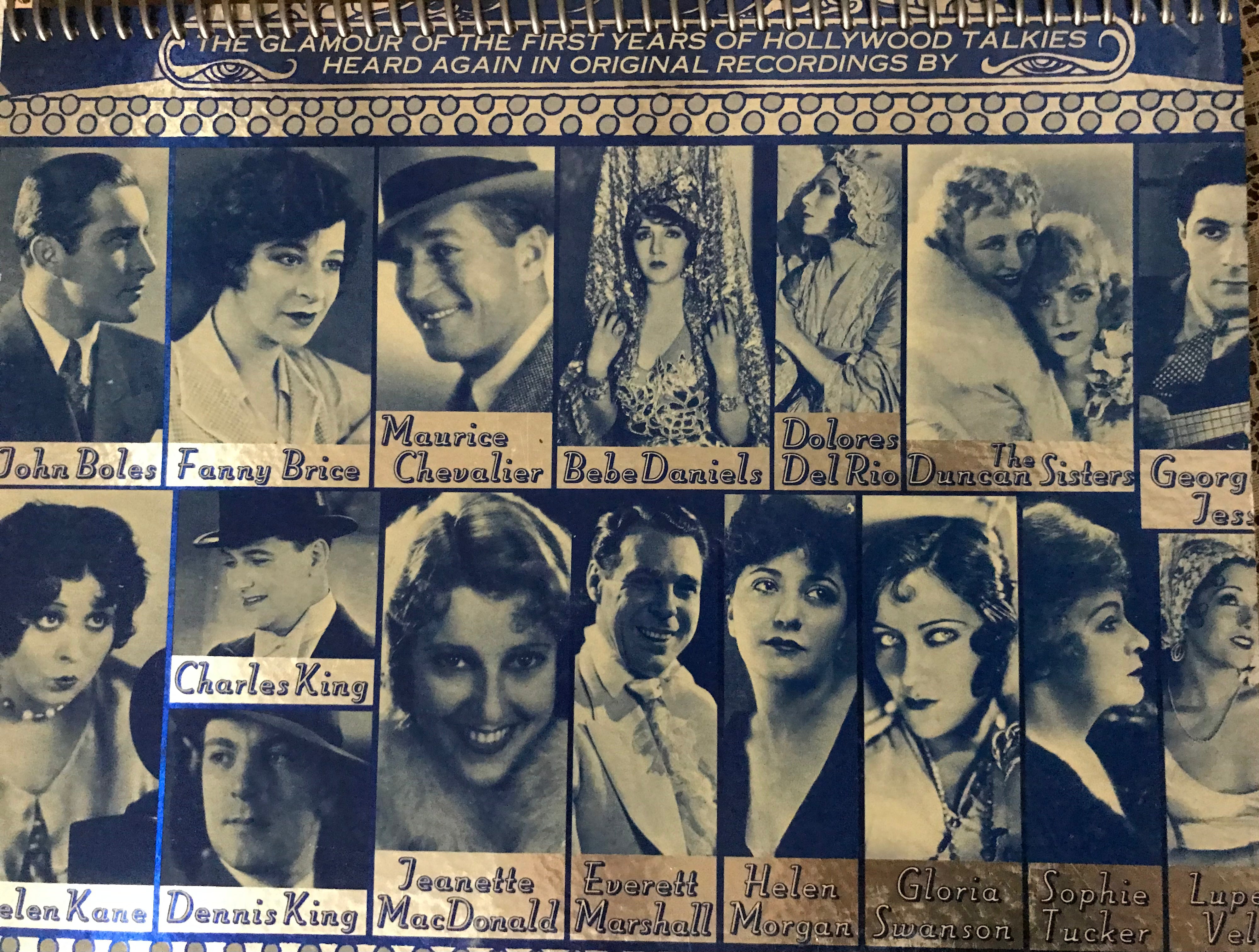 Stars of the Silver Screen Album Cover Notebook