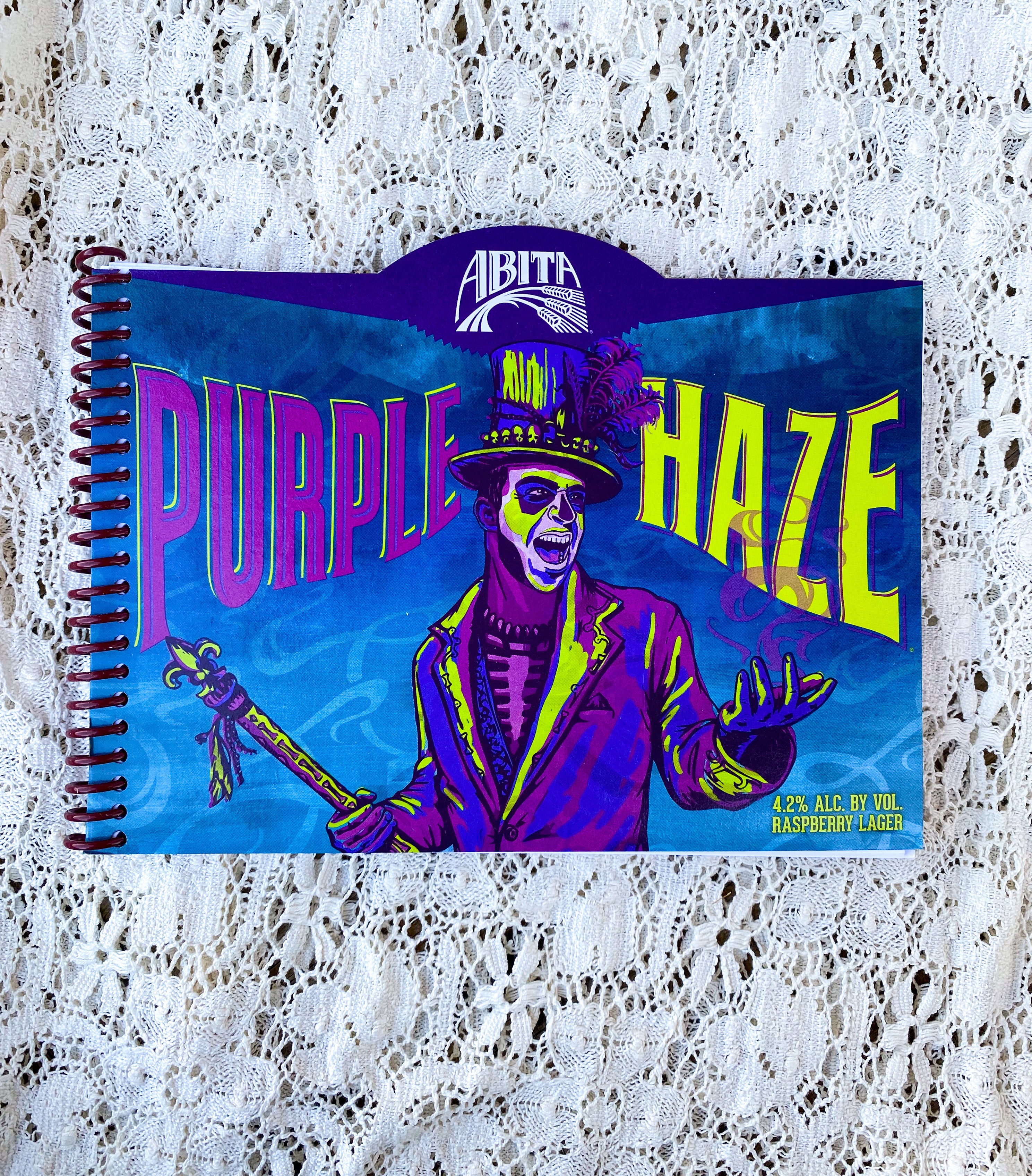 Anita Purple Haze Recycled Beer Carton Notebook