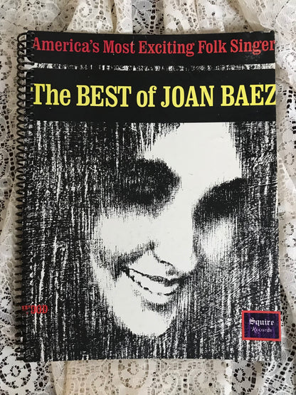 Joan Baez Best Of Recycled Album Cover Notebook