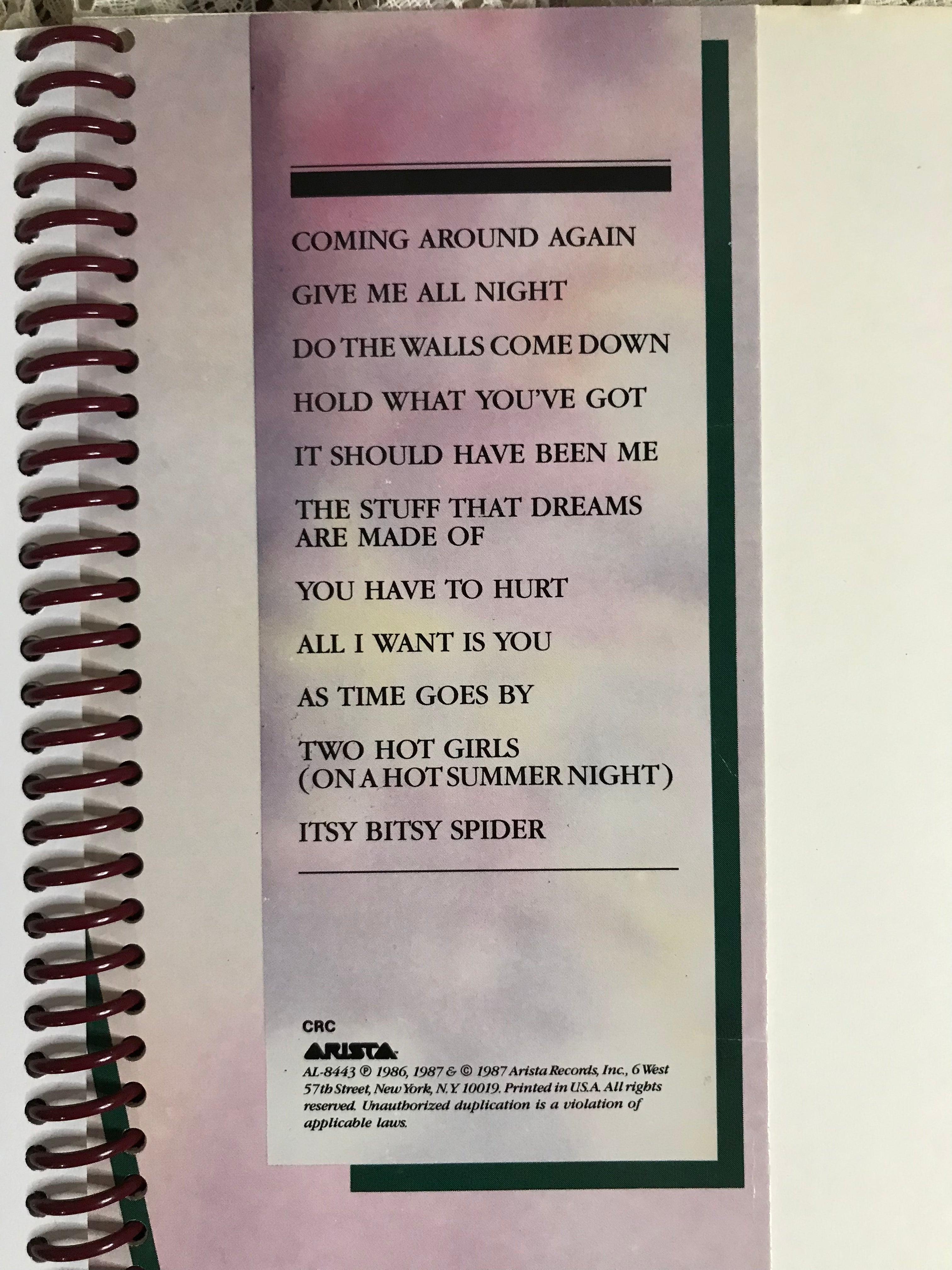 Carly Simon Album Cover Notebook