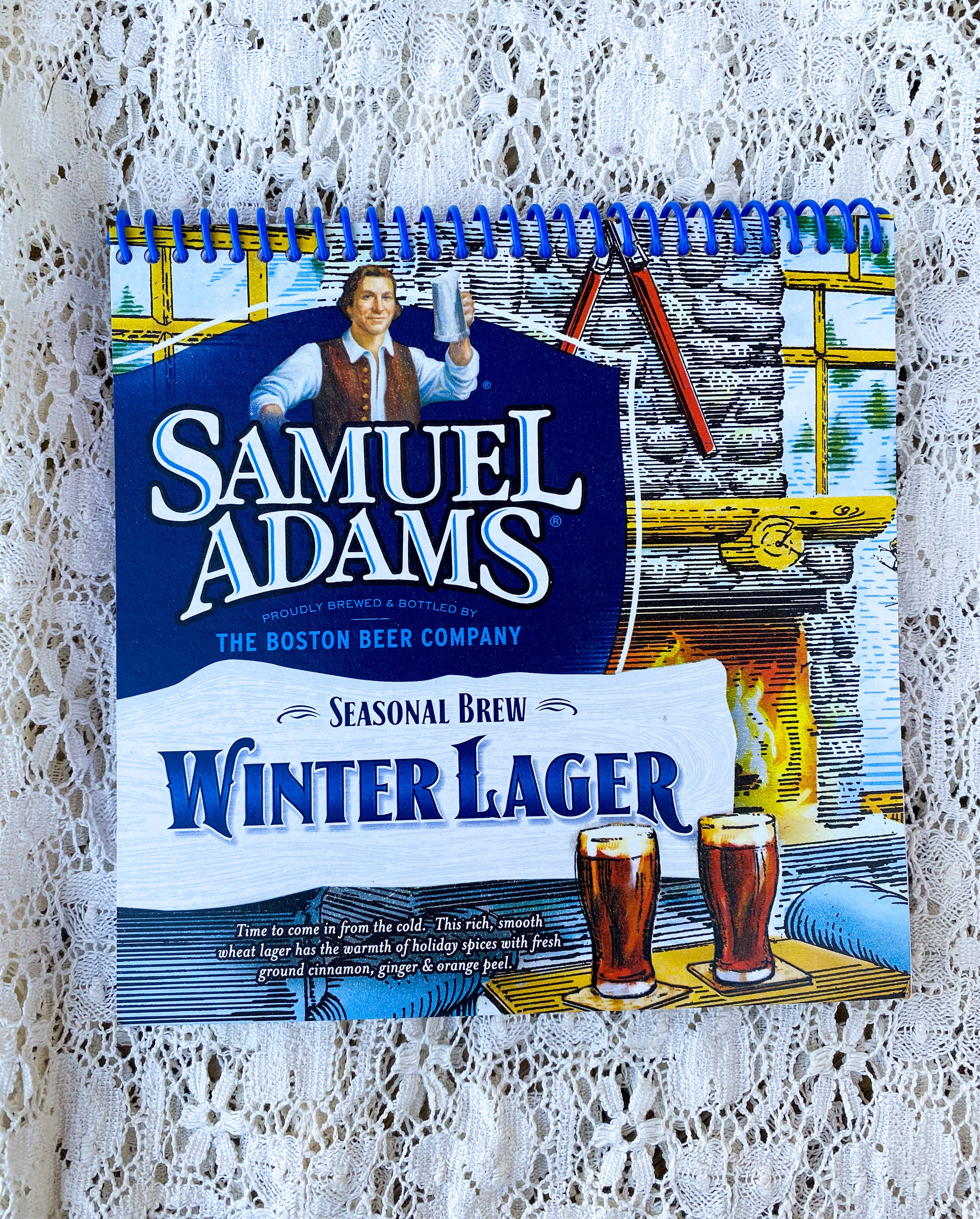 Samuel Adams Winter Lager Recycled Beer Carton Notebook