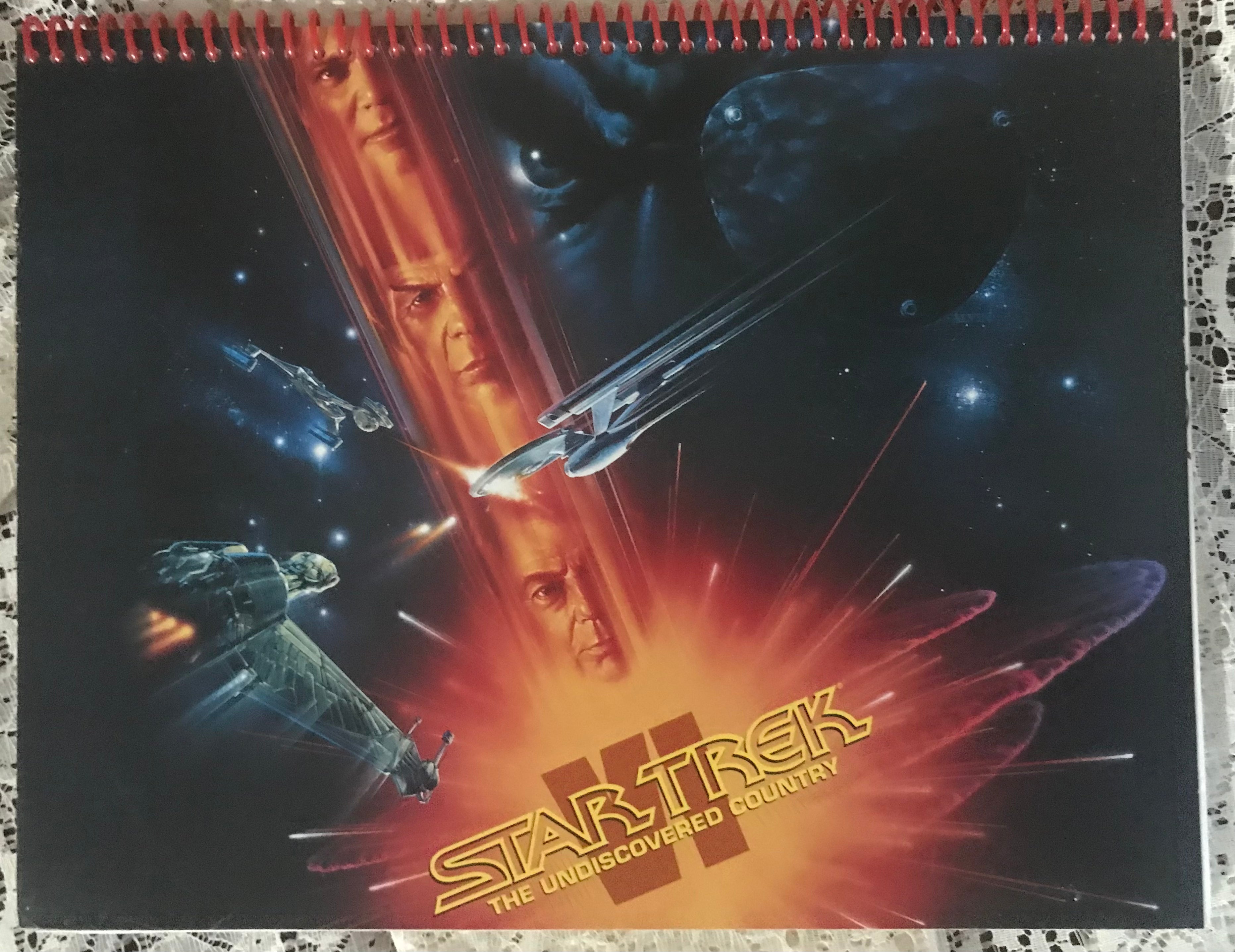 Star Trek VI The Undiscovered Country Album Cover Notebook