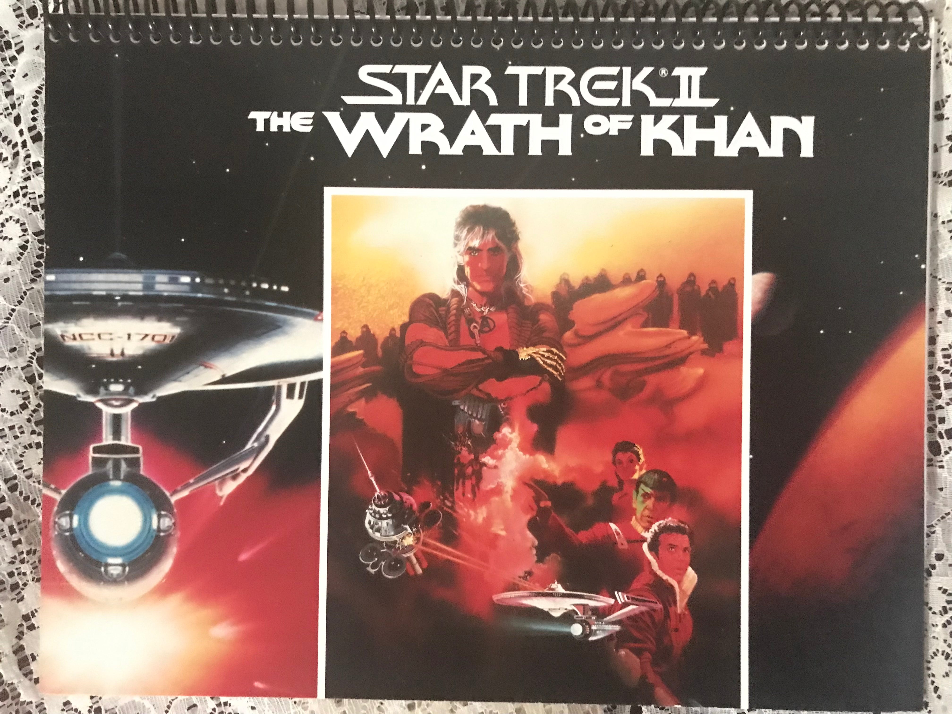 Star Trek The Wrath of Kahn Album Cover Notebook