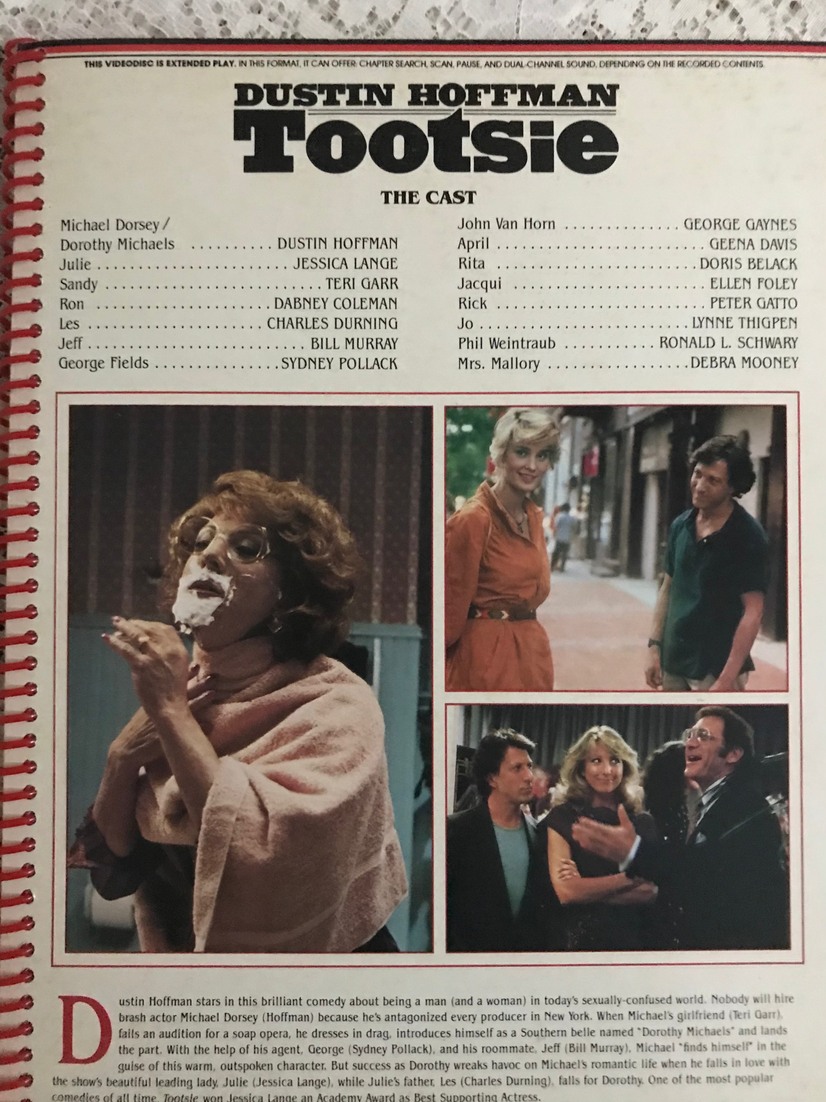 Tootsie Album Cover Notebook