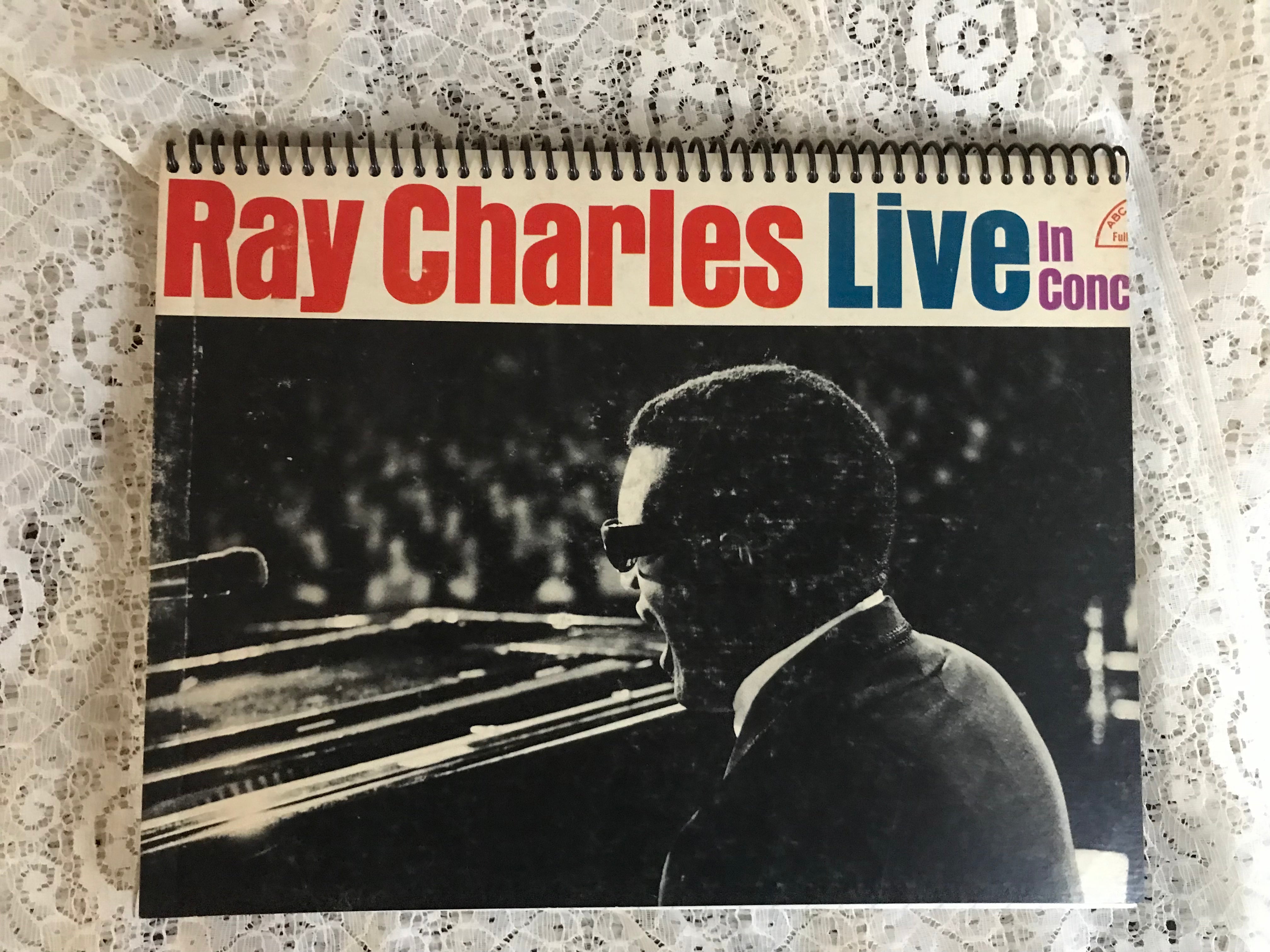 Ray Charles Live Recycled Album Cover Notebook