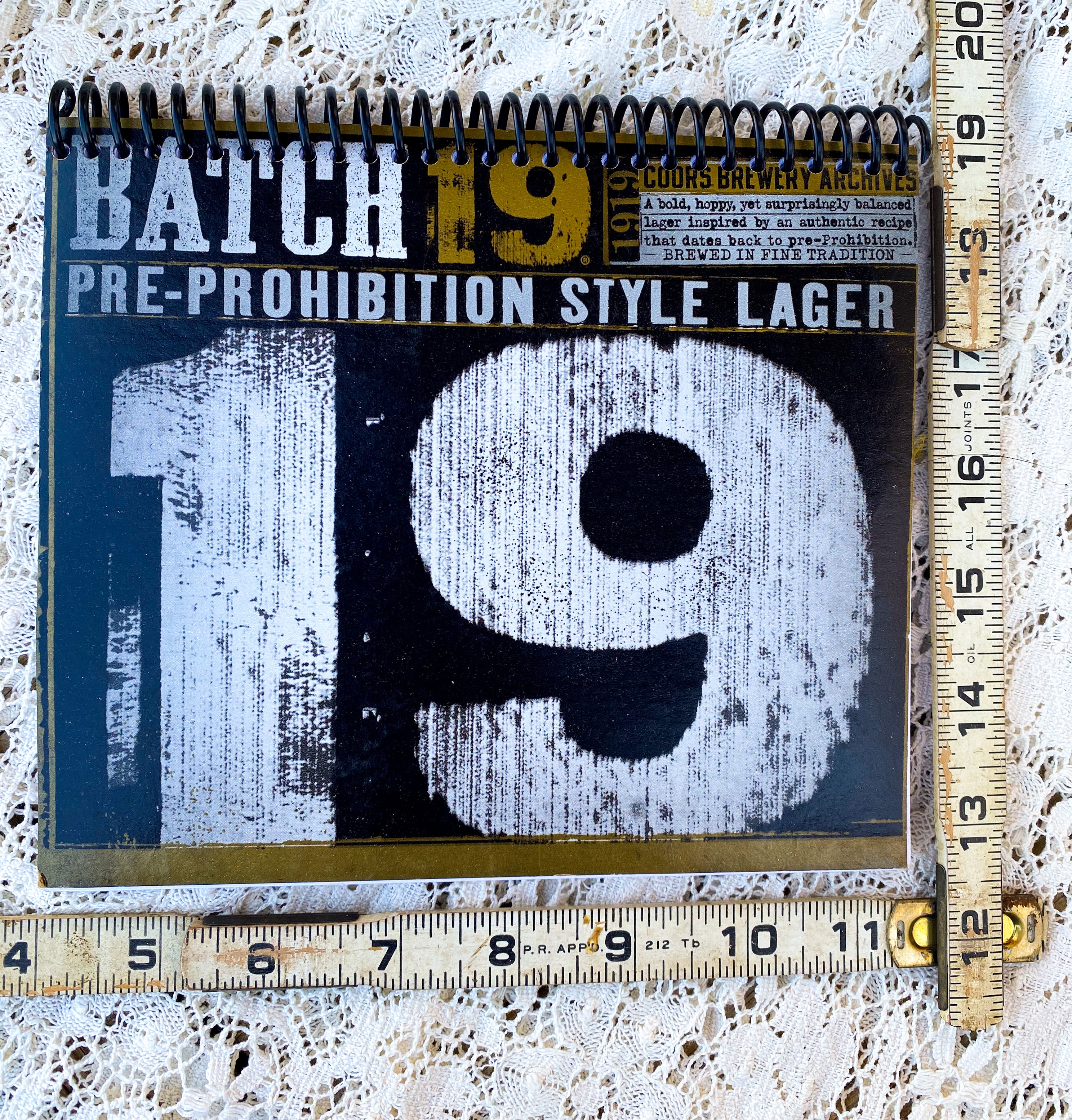 Batch 19 Recycled Beer Carton Notebook