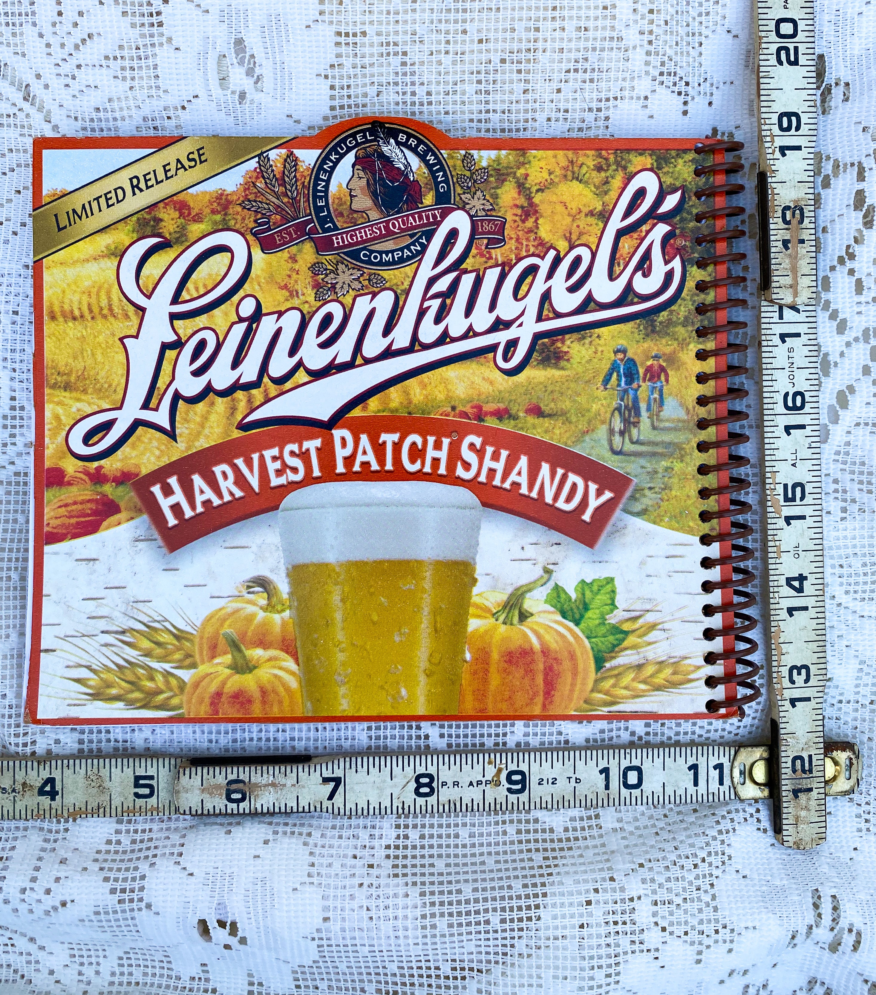 Leinenkugel’s Harvest Patch Shandy Recycled Beer Carton Notebook