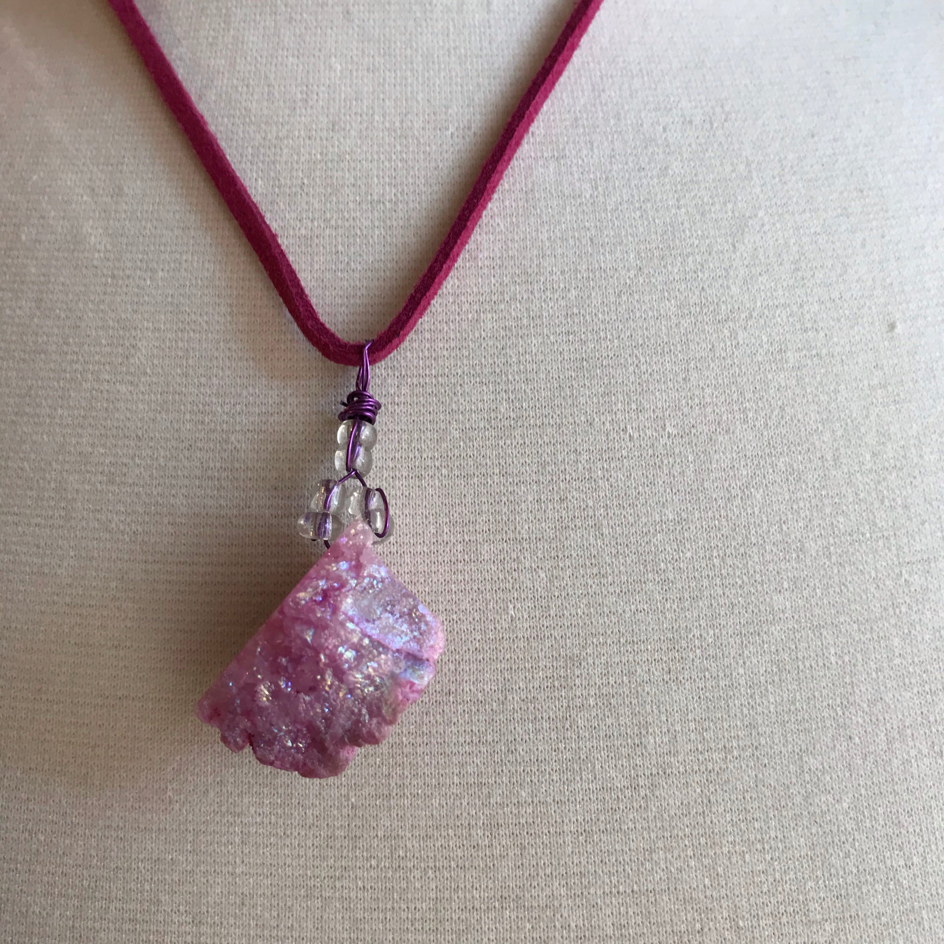 Pink Crystal Necklace