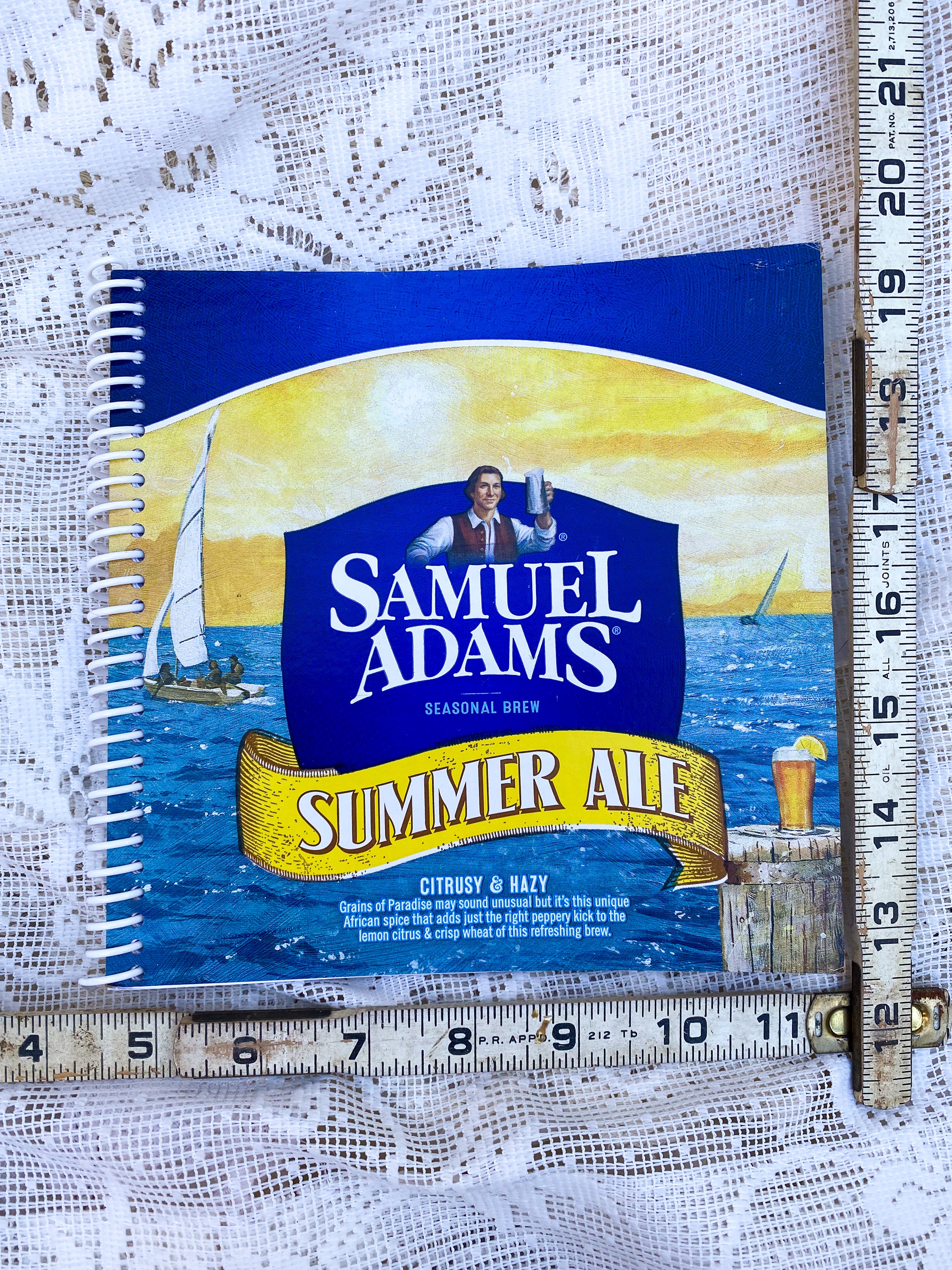 Samuel Adams Summer Ale Recycled Beer Carton Notebook