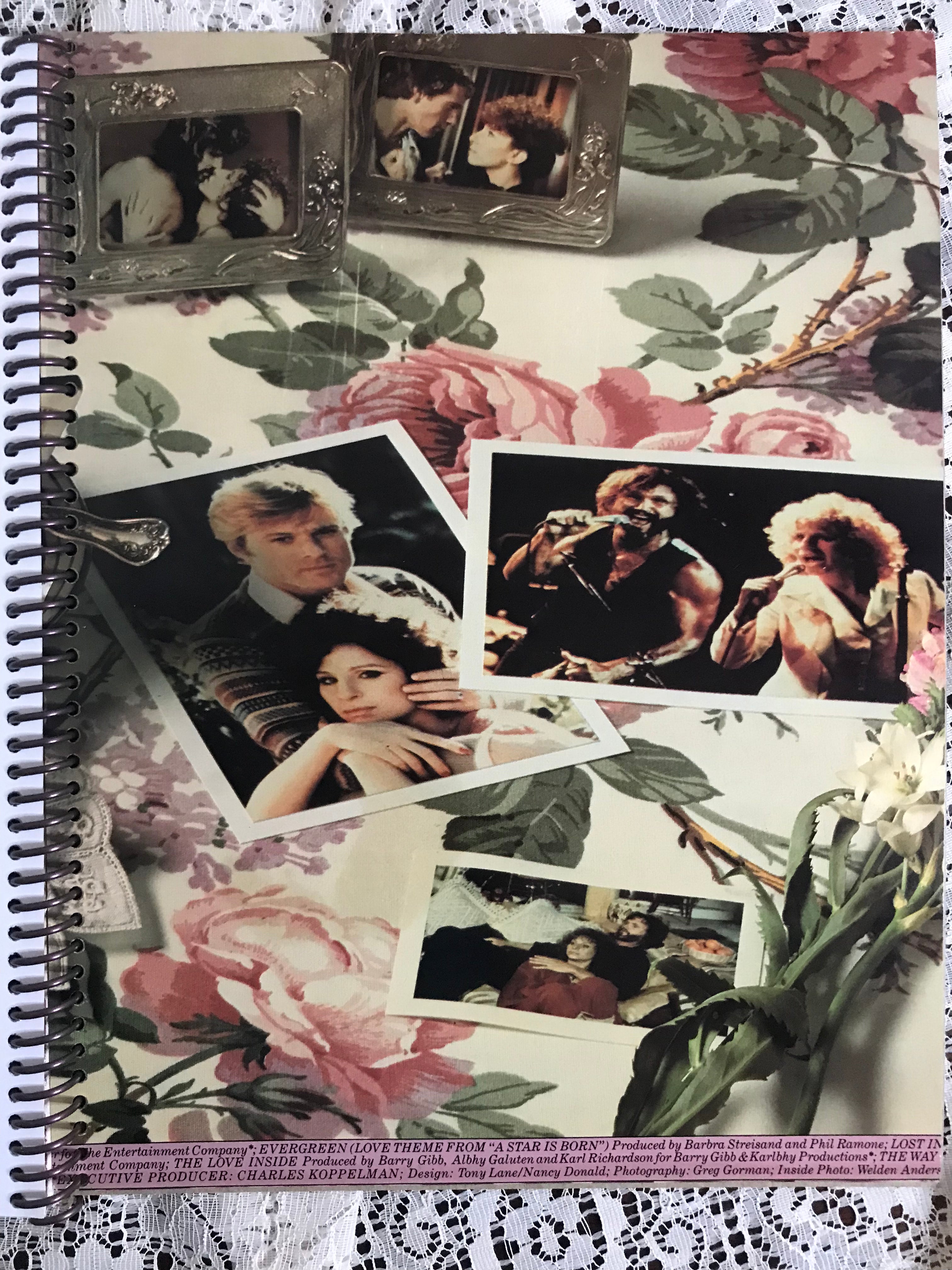 Barbra Streisand The Way We Were Album Cover Notebook